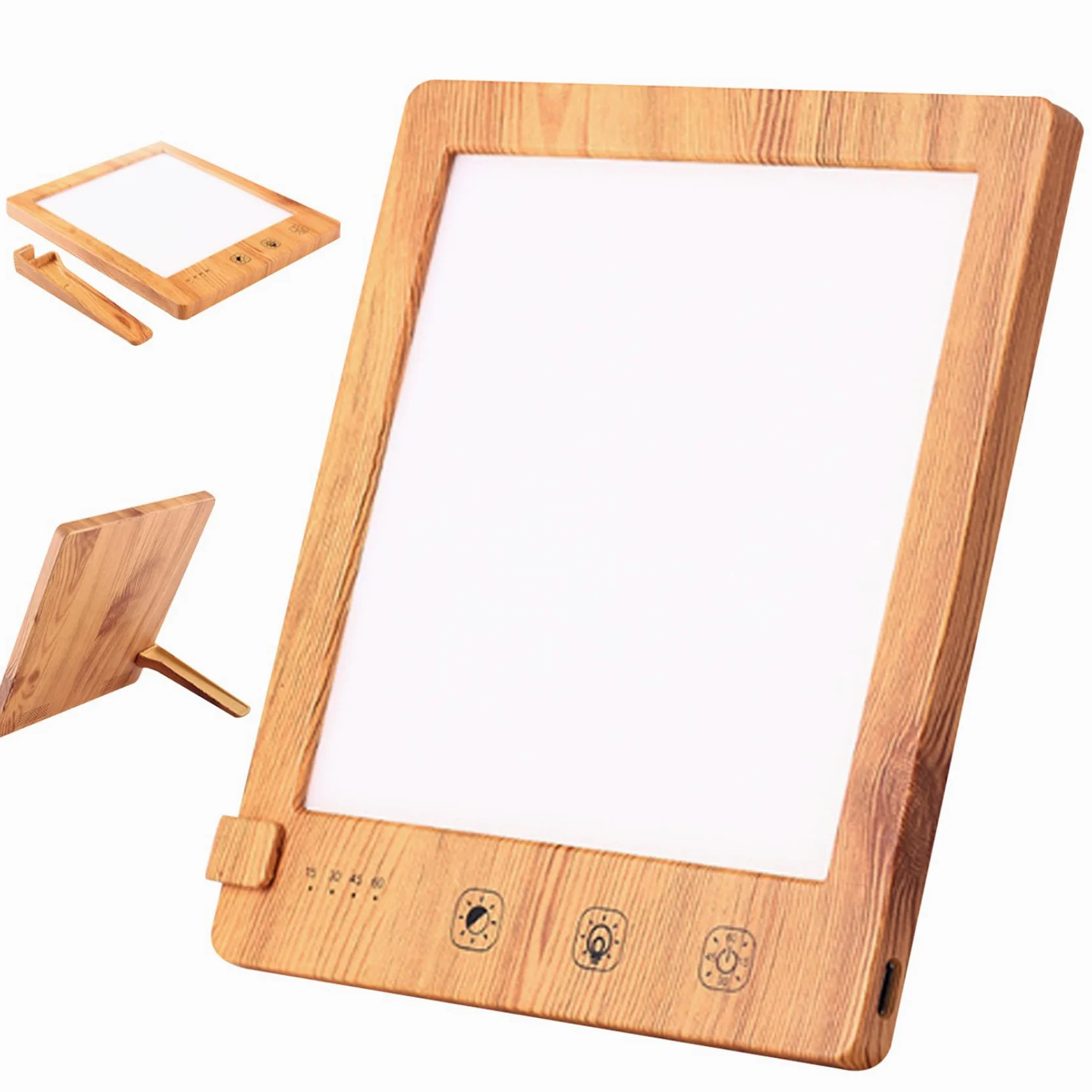Lampada Triste 10000lux 3000K-6500K Luce Triste USB con 3 Modelli di Colore, 4 Livelli di luminosità Lampada Diurna con 4 Timer Ambiente Timer Dimensione compatta Lampada da Sole Lampada