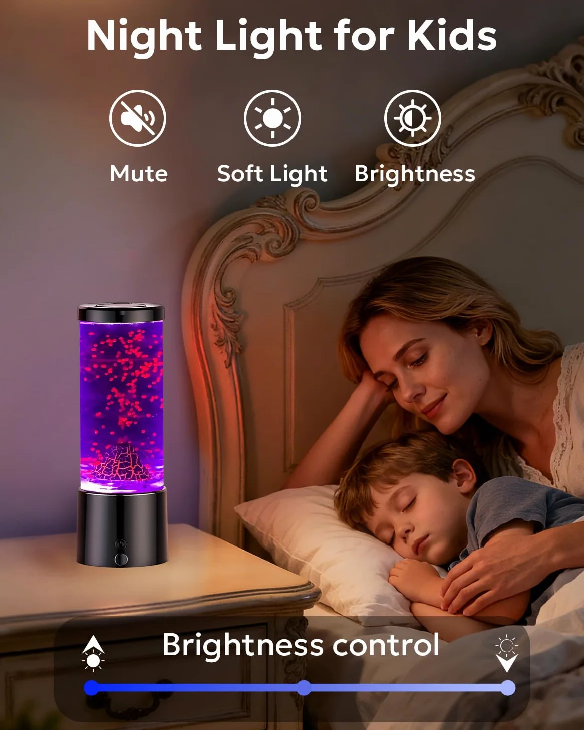 Luce notturna vulcano bambini, lampada vulcano con 17 cambi di colore e telecomando, lampada eruzione vulcanica, educativa per bambini, ragazzi e ragazze
