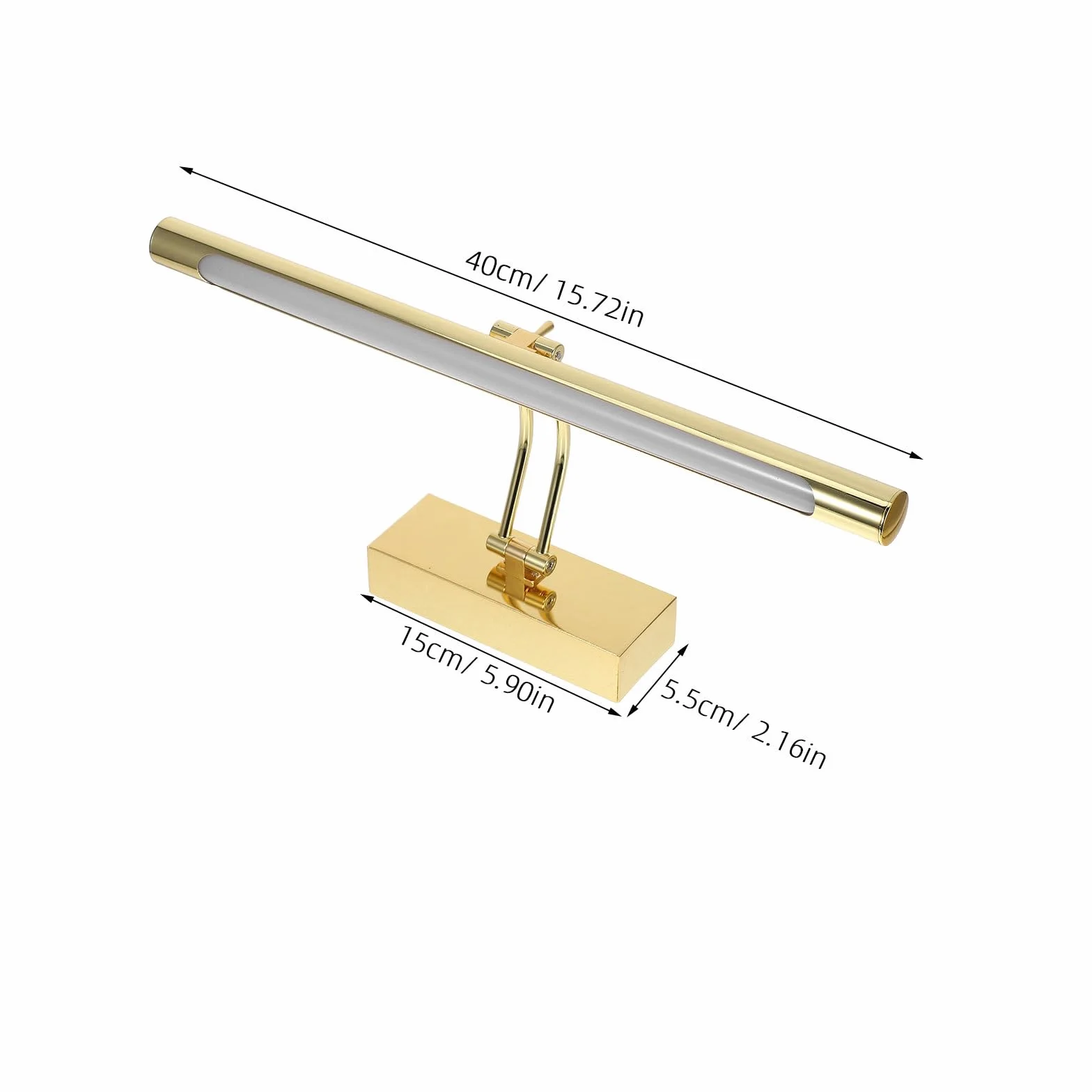 DOITOOL Luci Per Toeletta Da Bagno Per Accessori Per Illuminazione Da Bagno 15. Luci Da 7 Pollici Su Specchio (Oro Da 9W)