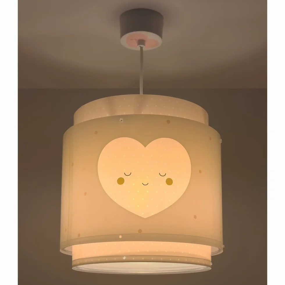 Dalber Lampada da soffitto a sospensione per bambini Baby Dreams Cuore Rosa