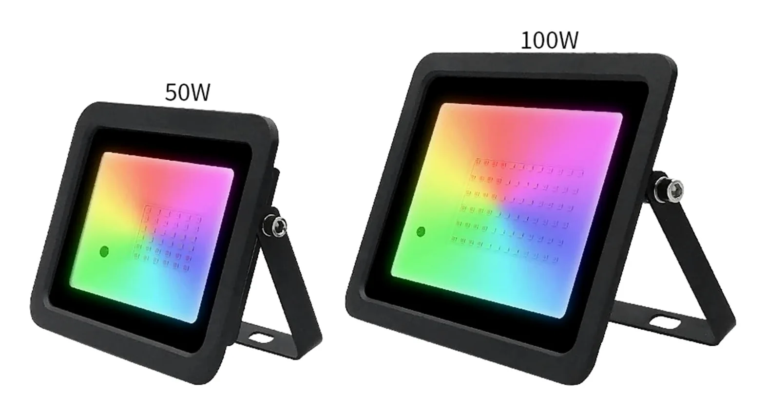 Proiettore per esterni, Proiettore RGB Da 100 W, 50, 30 E 20, Riflettore IP68, LED Impermeabile, Illuminaze Giardino For Esterni(100 W)