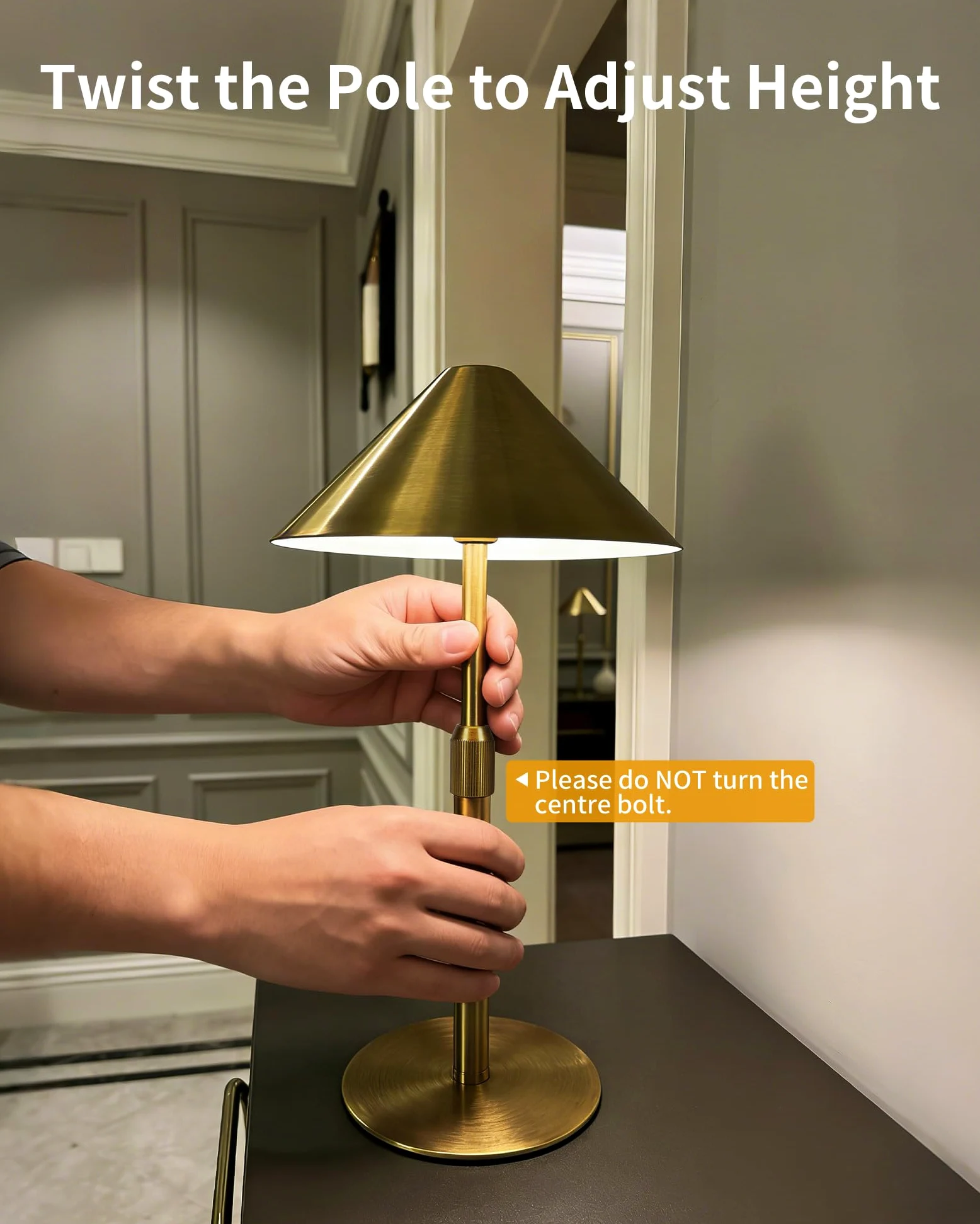 2 Lampade da Tavolo Ricaricabili Senza Fili – Casa e Ristorante, Design Moderno, Dimmer Touch, IP54 per Interno ed Esterno