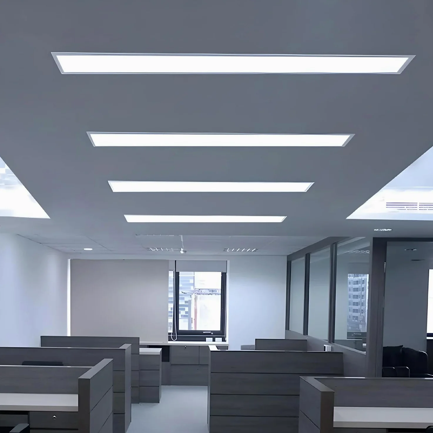 B·LED BARCELONA LED K5235-BC-10 Pannello LED Sottile per Soffitti Armstrong con Driver, Bianco Freddo, 4000 Lumen, 44 Watt, 60cm x 60cm