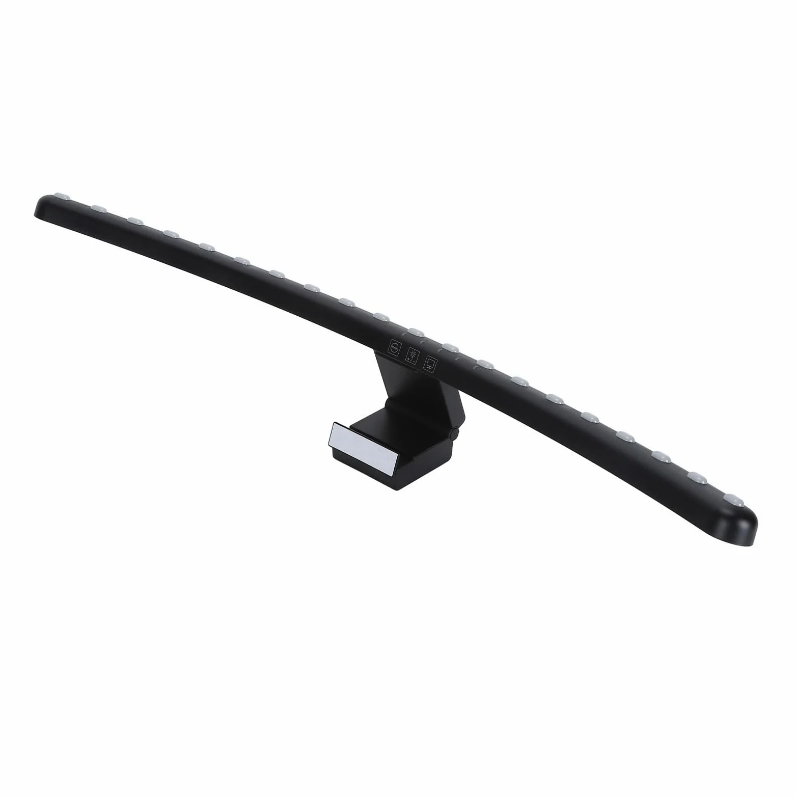 Naroote Barra Luminosa per Monitor a LED, Lampada da Scrivania Curva per la Cura degli Occhi, Lampada Touch Alimentata Tramite USB Ad Angolo Regolabile con 3 Temperature di Colore e Attenuazione