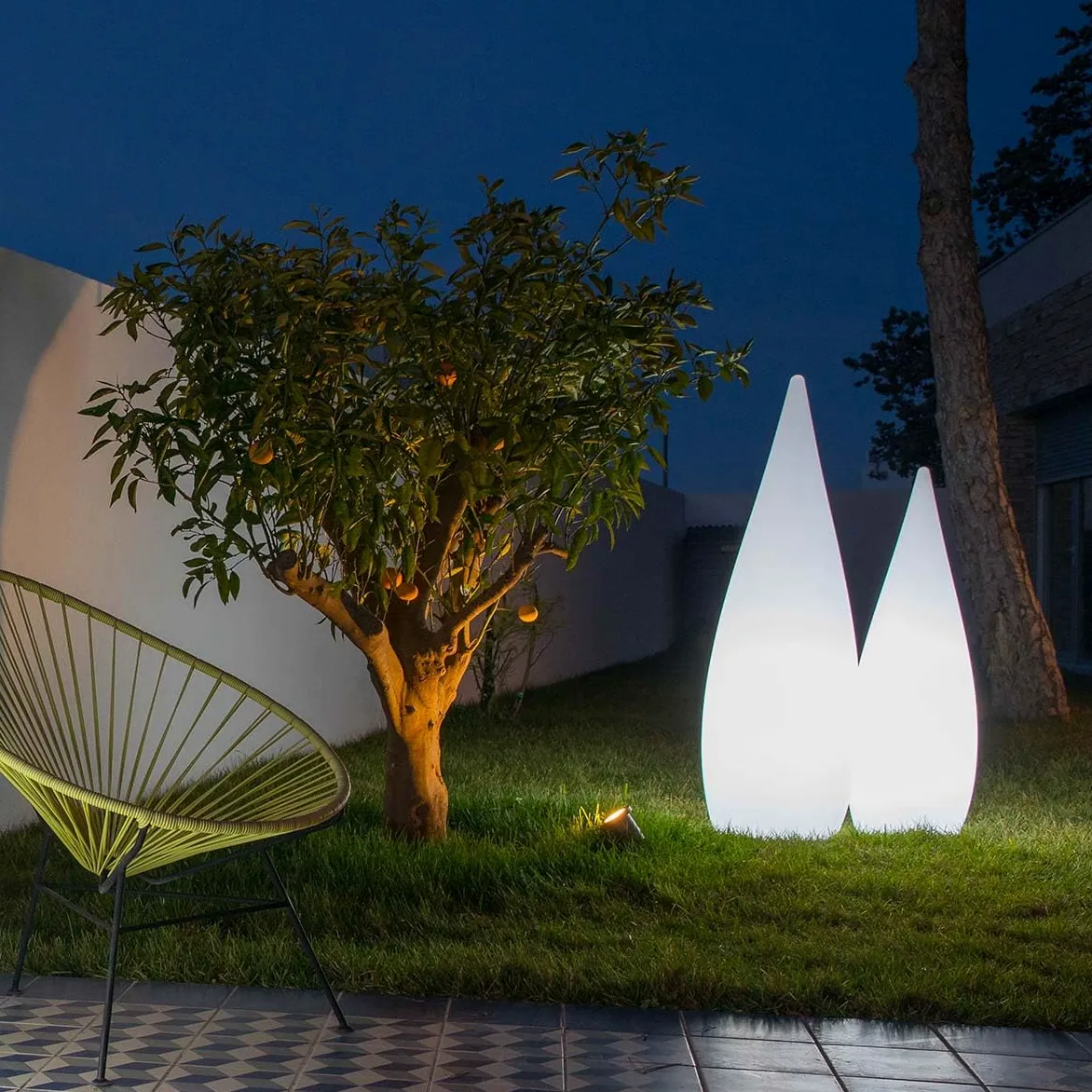 Lampada da terra all'aperto cablata H150CM CLASSY W150
