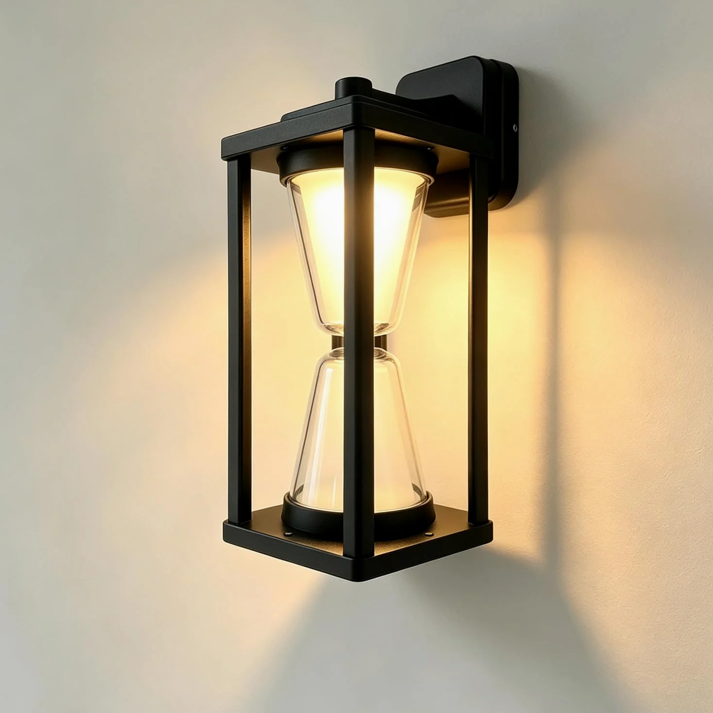 30W Applique da Parete Esterno E27 base con lampadina | Applique da interno IP65 Impermeabile Alluminio,Bianca Calda 3000K, Lampada da Parete Moderna per Giardino, Terrazza e Garage