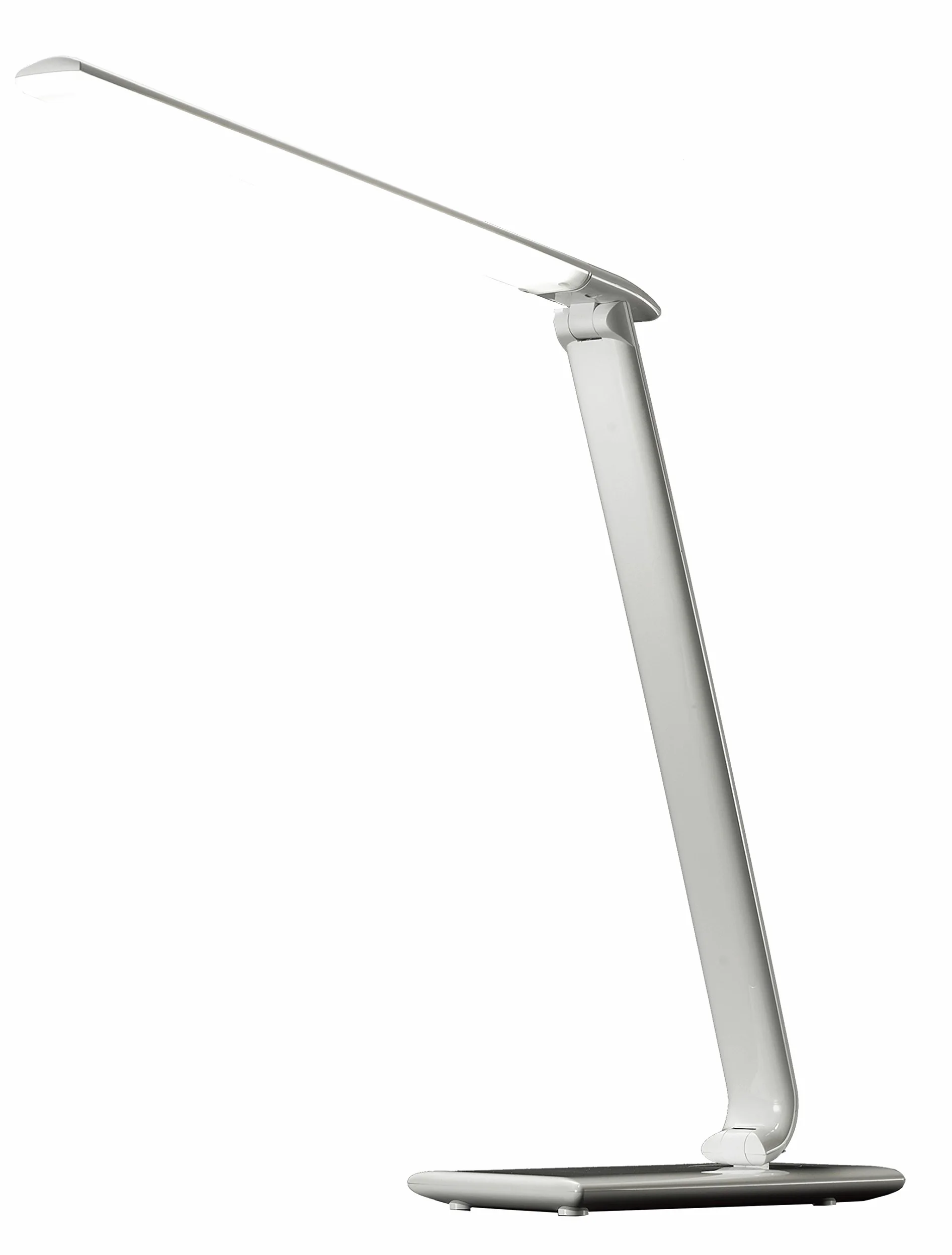 Solight Lampada da tavolo a LED, dimmerabile, 9 W, temperatura colore regolabile, USB, bianco lucido, 9 W