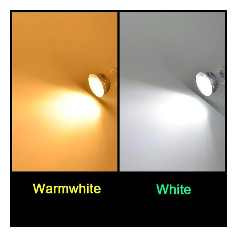 Luci, Confezione da 5, faretto LED COB 6W GU10/E27 AC85-265V Lampada in Alluminio Non dimmerabile, lampadine per Uso Domestico