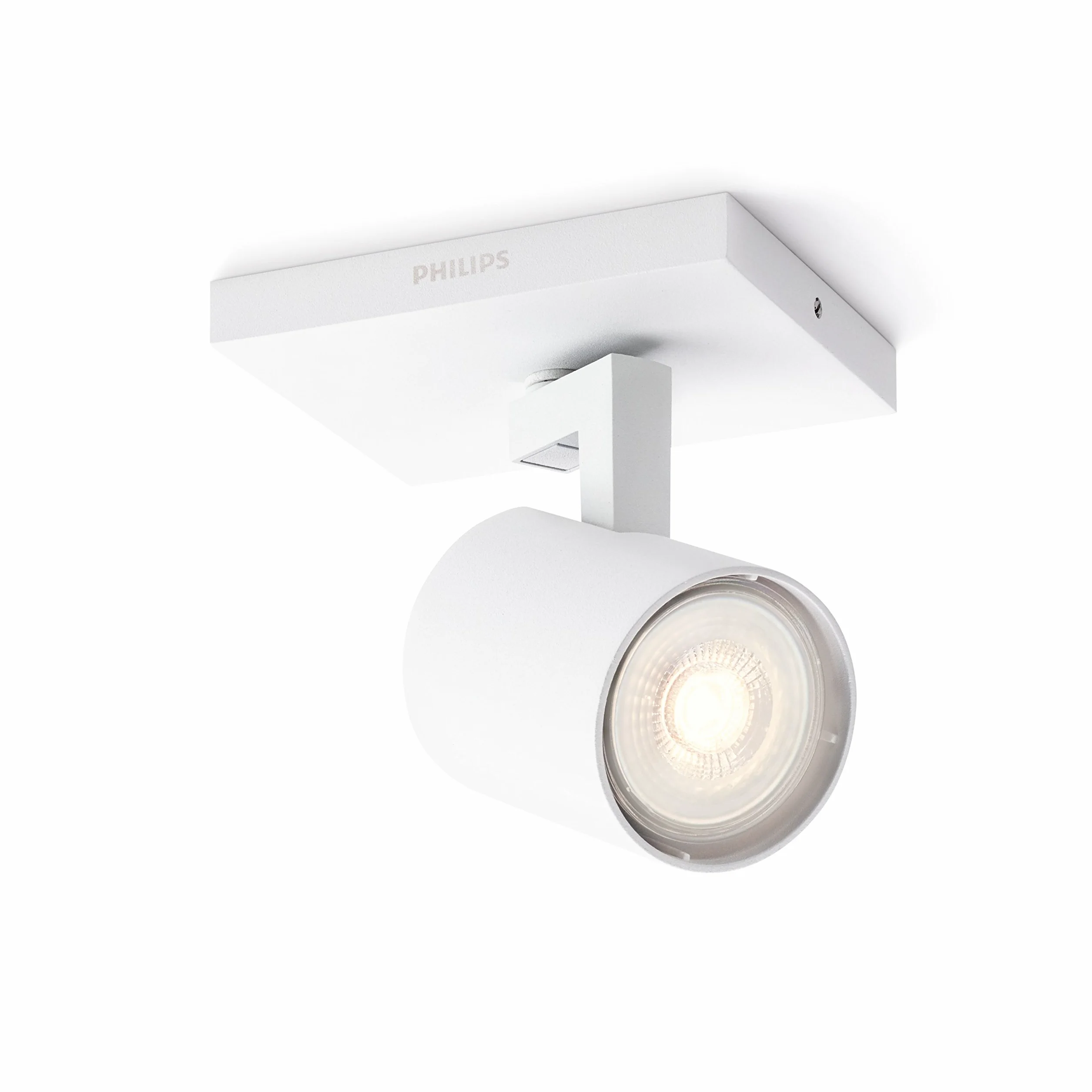 Philips LED Runner, Lampadario a Faretto, 1 Punto Luce, Attacco GU10, 3.5W, Bianco