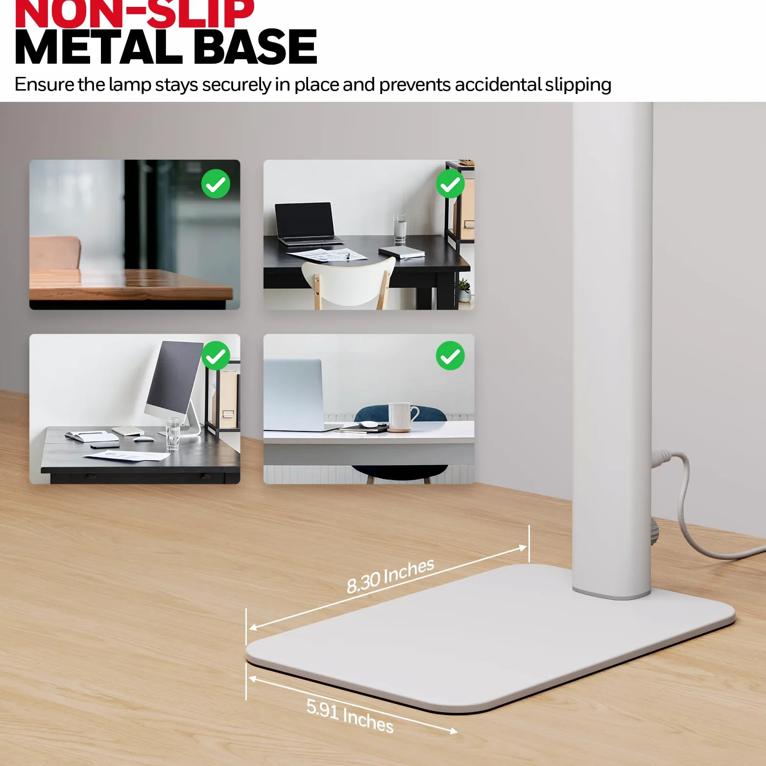 HONEYWELL HJ1BK-Base Sunturalux - Lampada da scrivania a LED da scrivania per ufficio, 1200 lm, 4 modalità di colore con timer, colore: Bianco