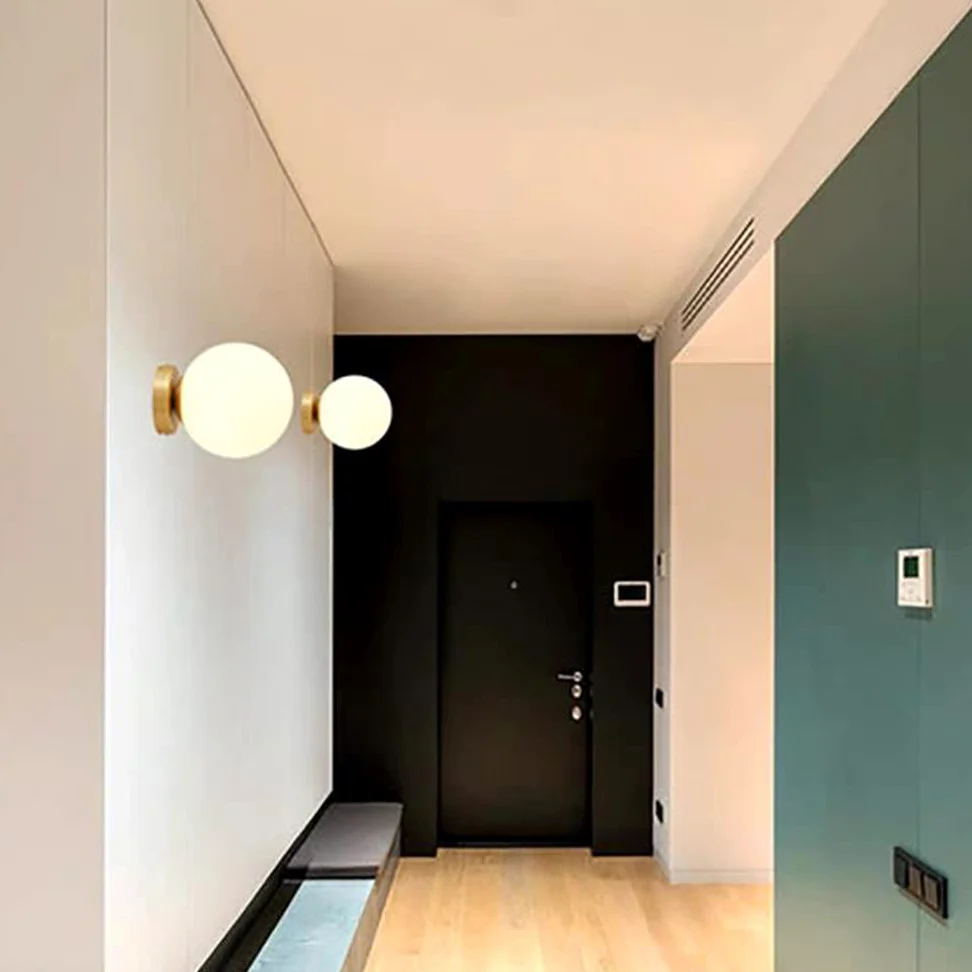 Mengjay Lampada da Soffitto in Vetro, Mini Plafoniera Moderna, Sala da Pranzo, Camera da Letto, Cucina, Corridoio, Lampadari, Decorazioni Artistiche, Base E27 40W
