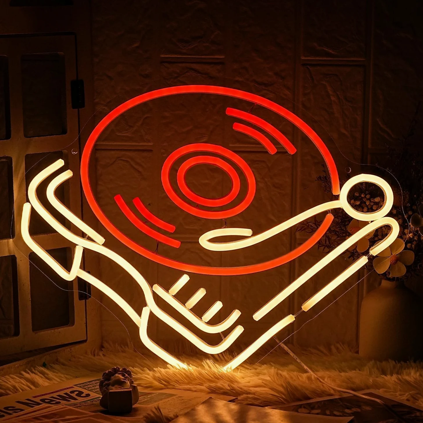 Giradischi Neon Sign Gym Neon Light per la decorazione della parete