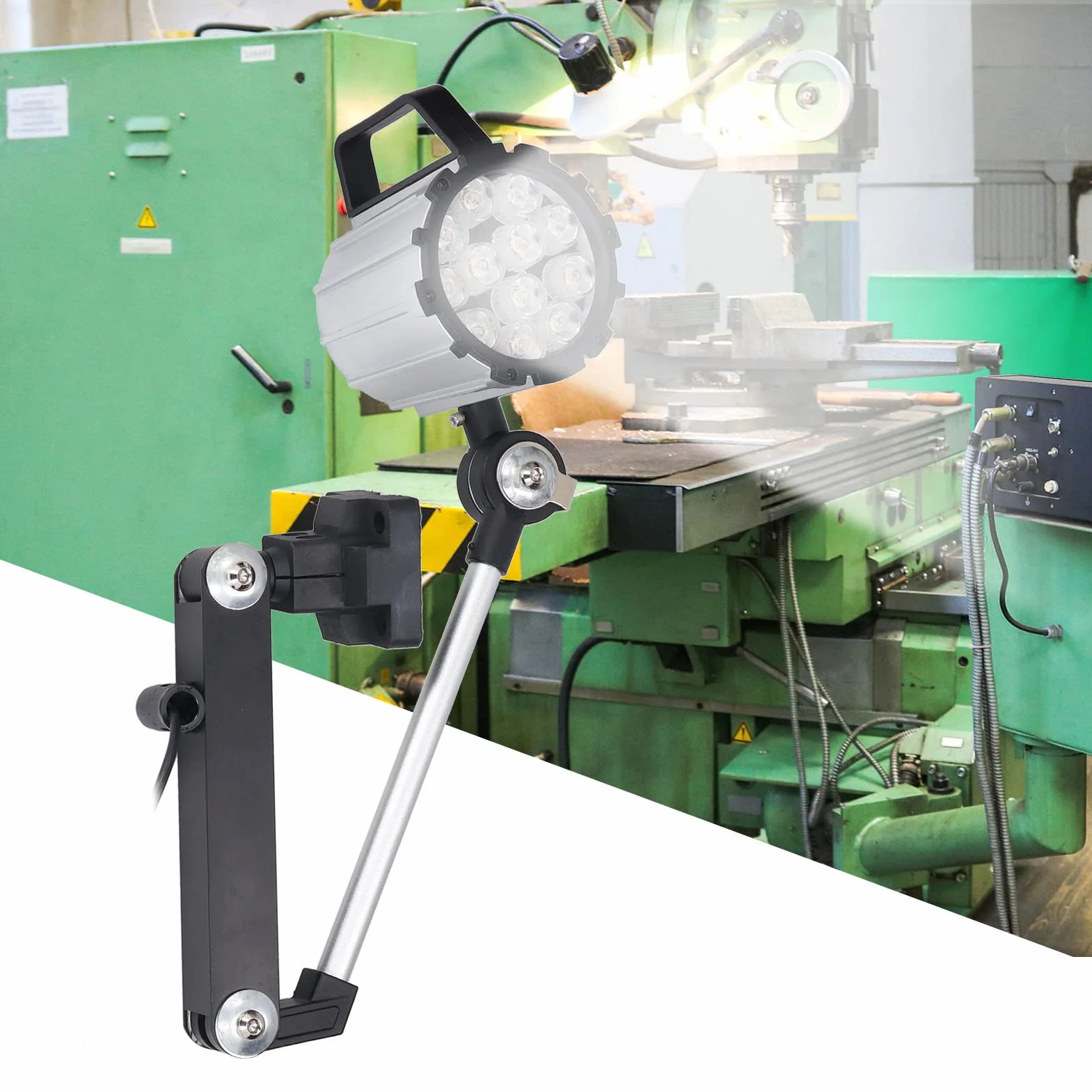 Lampada da lavoro a led impermeabile per macchine utensili CNC Lampada da lavoro pieghevole a prova di olio impermeabile 12w Lampada da tavolo da lavoro 24v
