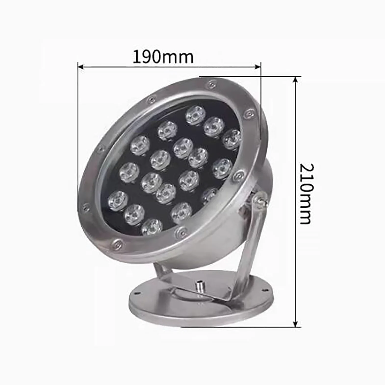 LlpsmengAE Fontana LED sommergibile - Luci paesaggistiche subacquee, Luce for stagno impermeabile IP68, Illuminazione 12V for piscina(Red,18W)
