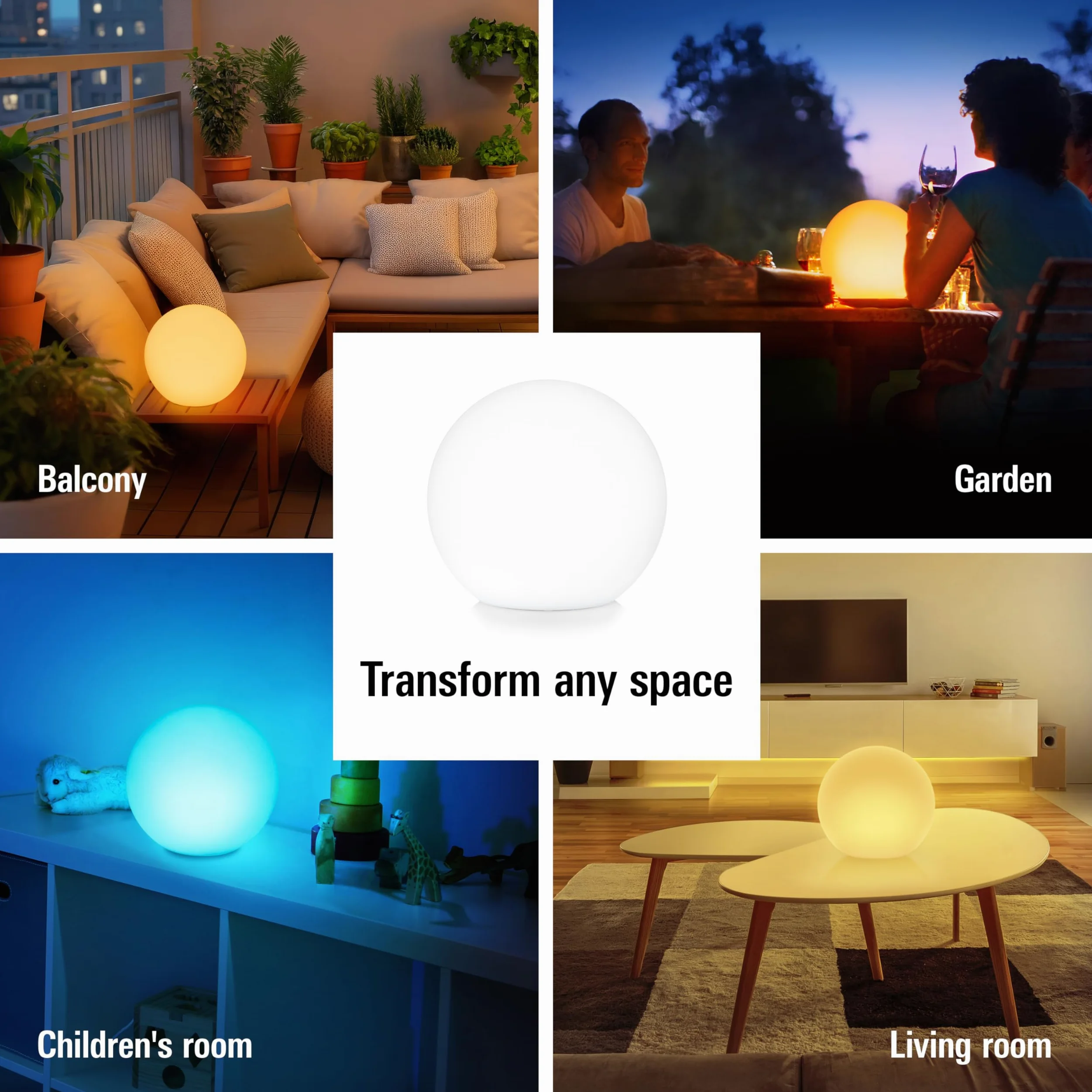 EVE Flare - Lampada LED portatile intelligente con tecnologia Apple Home, resistenza all'acqua IP65 e ricarica wireless, Bluetooth & Thread