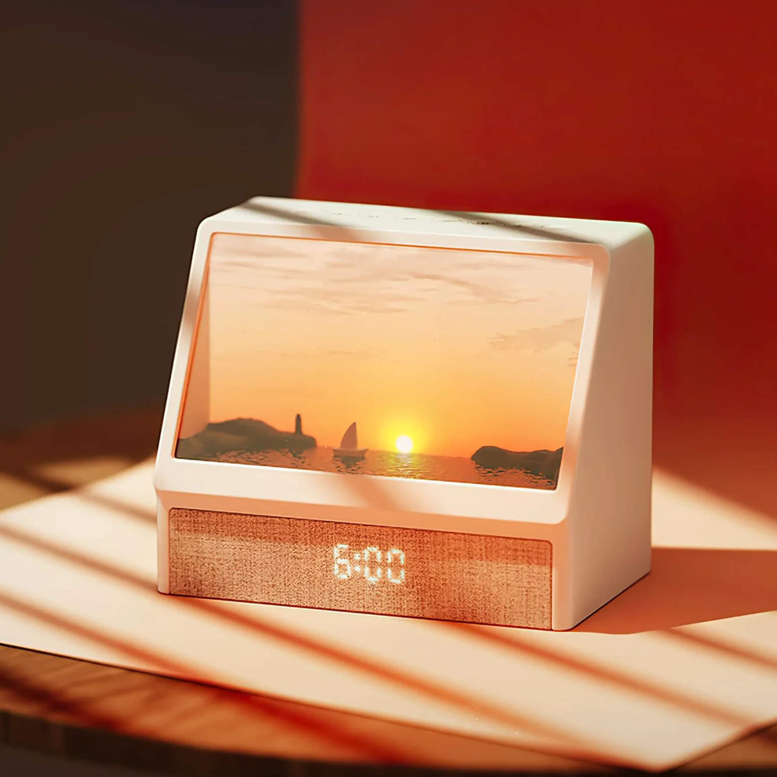 Sveglia Luce con Simulazione ,Multiple Suoni Naturali,Lampada da Notte Regolabile ,2025 Upgrade Wake-up Light,Bluetooth Speaker Lamp ,Dimmable Clock for Adults Kids [Classe di efficienza energetica G]