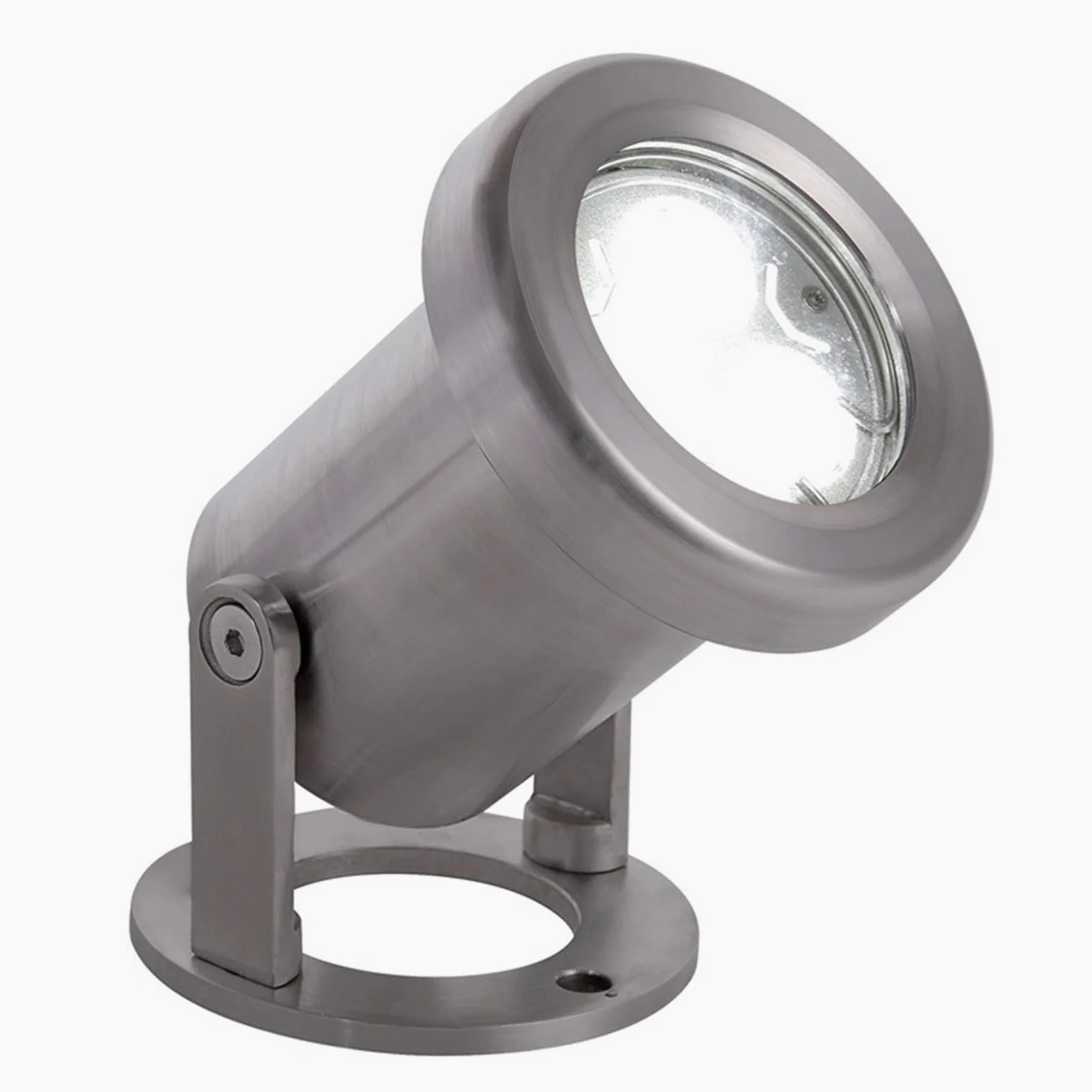 EDEDE Luci Piscina, LED Underwater Spotlight 3W Low Power Stainless Steel RGB Underwater Spotlight Fountain Water Feature Lamp Rotating Pool Spring(Rot,78MM 10W)