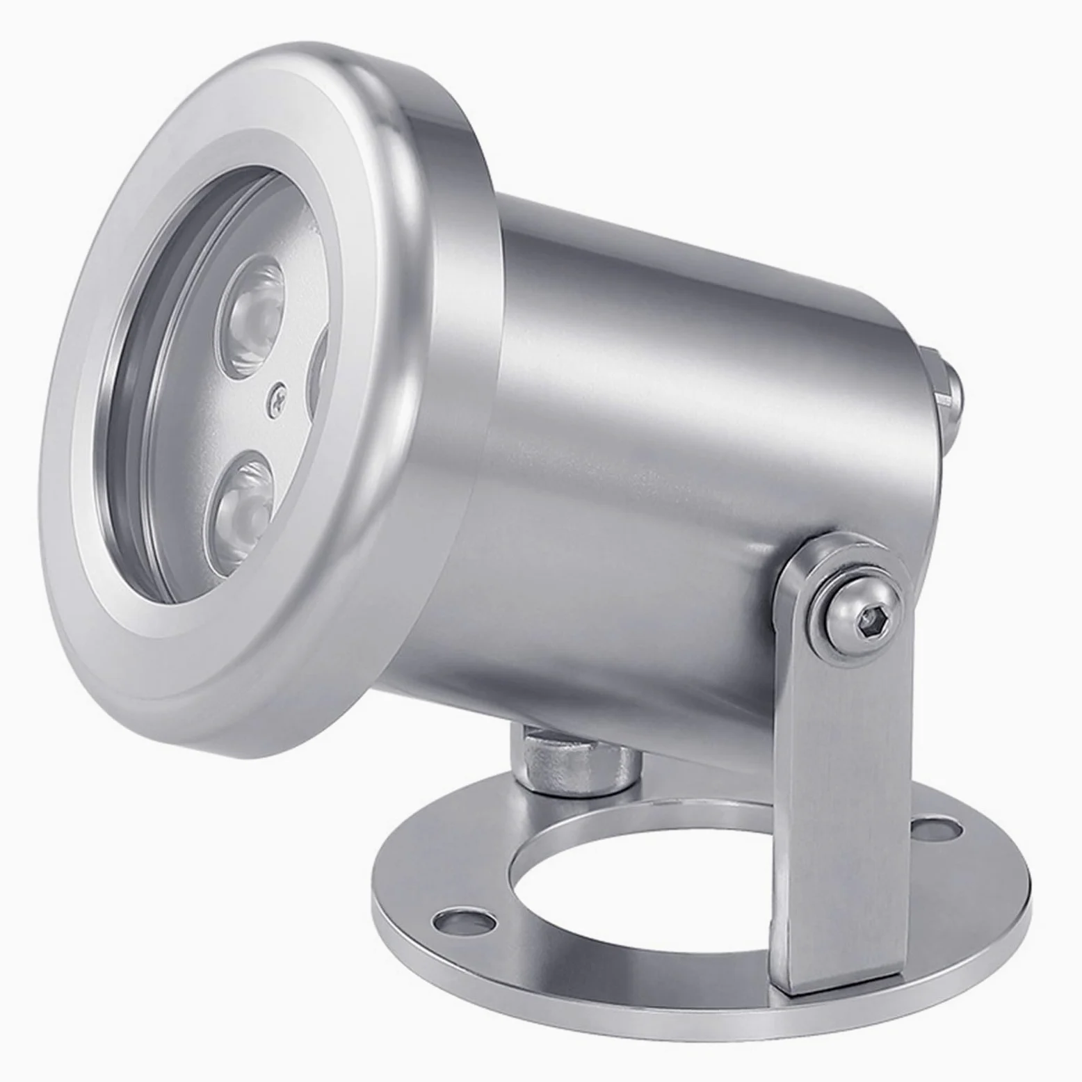 EDEDE Luci Piscina, LED Underwater Spotlight 3W Low Power Stainless Steel RGB Underwater Spotlight Fountain Water Feature Lamp Rotating Pool Spring(Rot,78MM 10W)