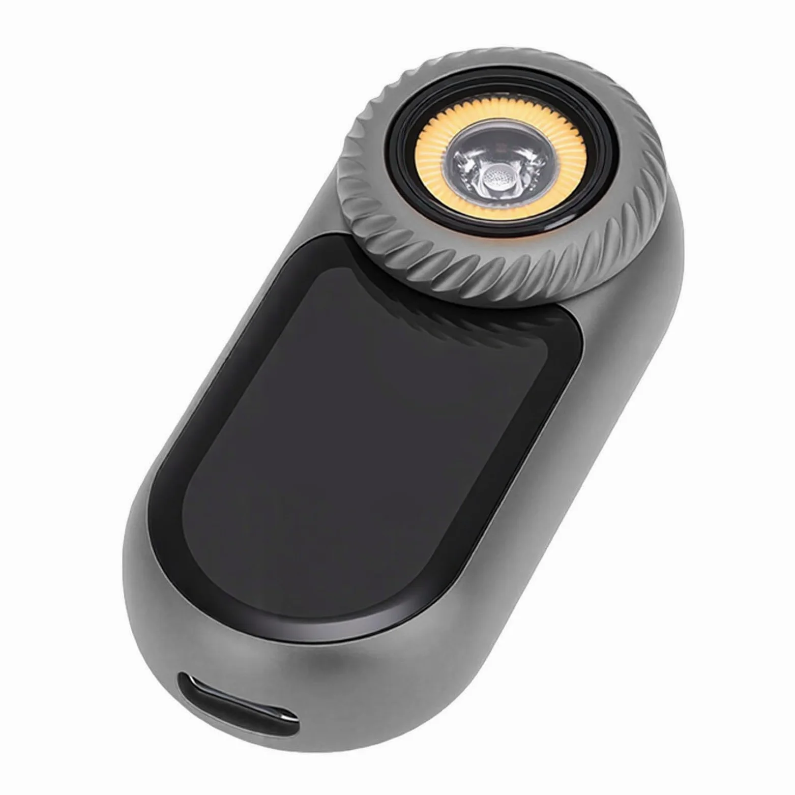 Piccola Torcia a LED Potente luminosità Regolabile per Esterni e Viaggi Alluminio Grigio Ricaricabile 1 unità
