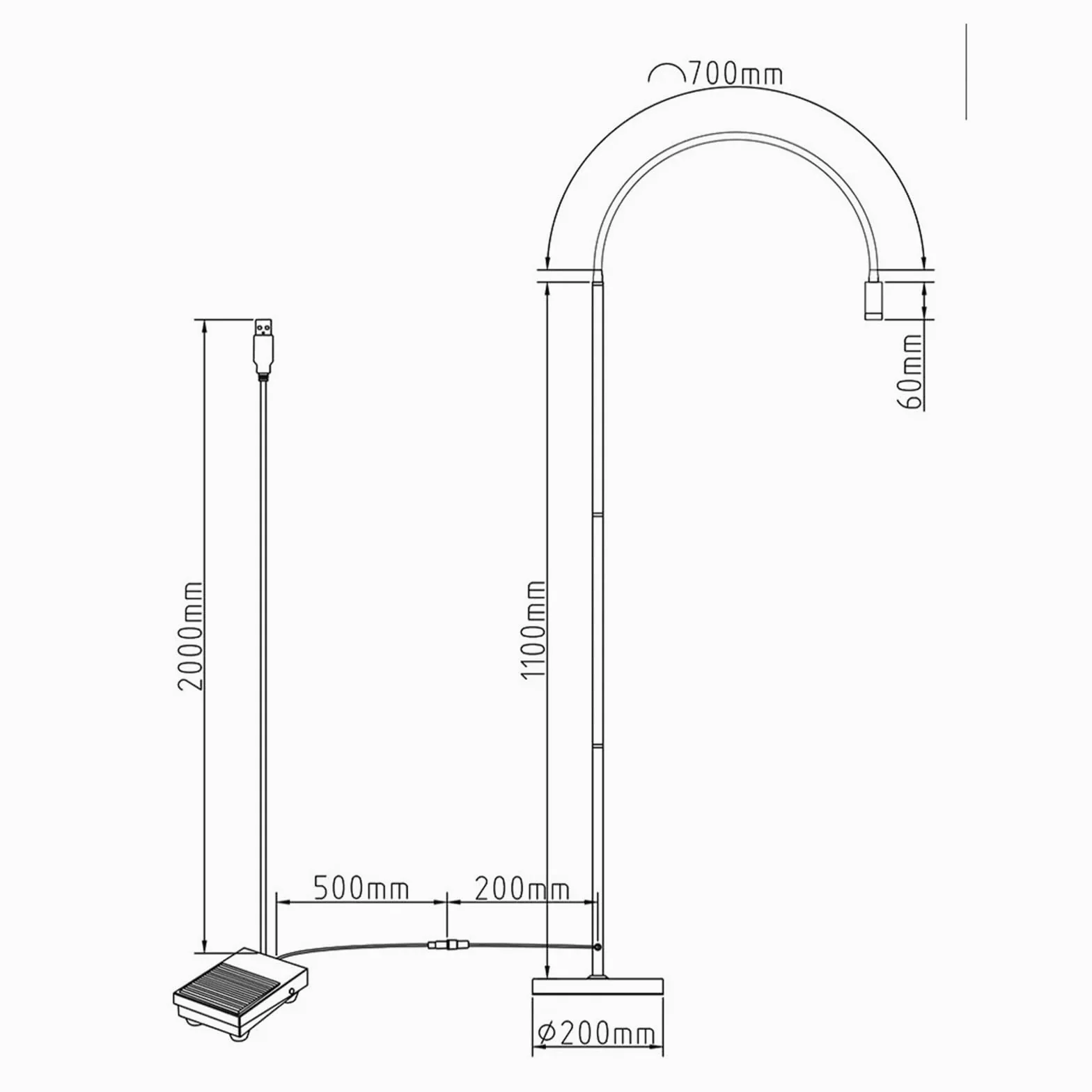 Lampada per polimerizzazione UV Lampada for colla for unghie for bellezza ciglia Lampada a polimerizzazione rapida Ciglia finte Innesto Lampada da terra a LED Lampada for polimerizzazione gel UV
