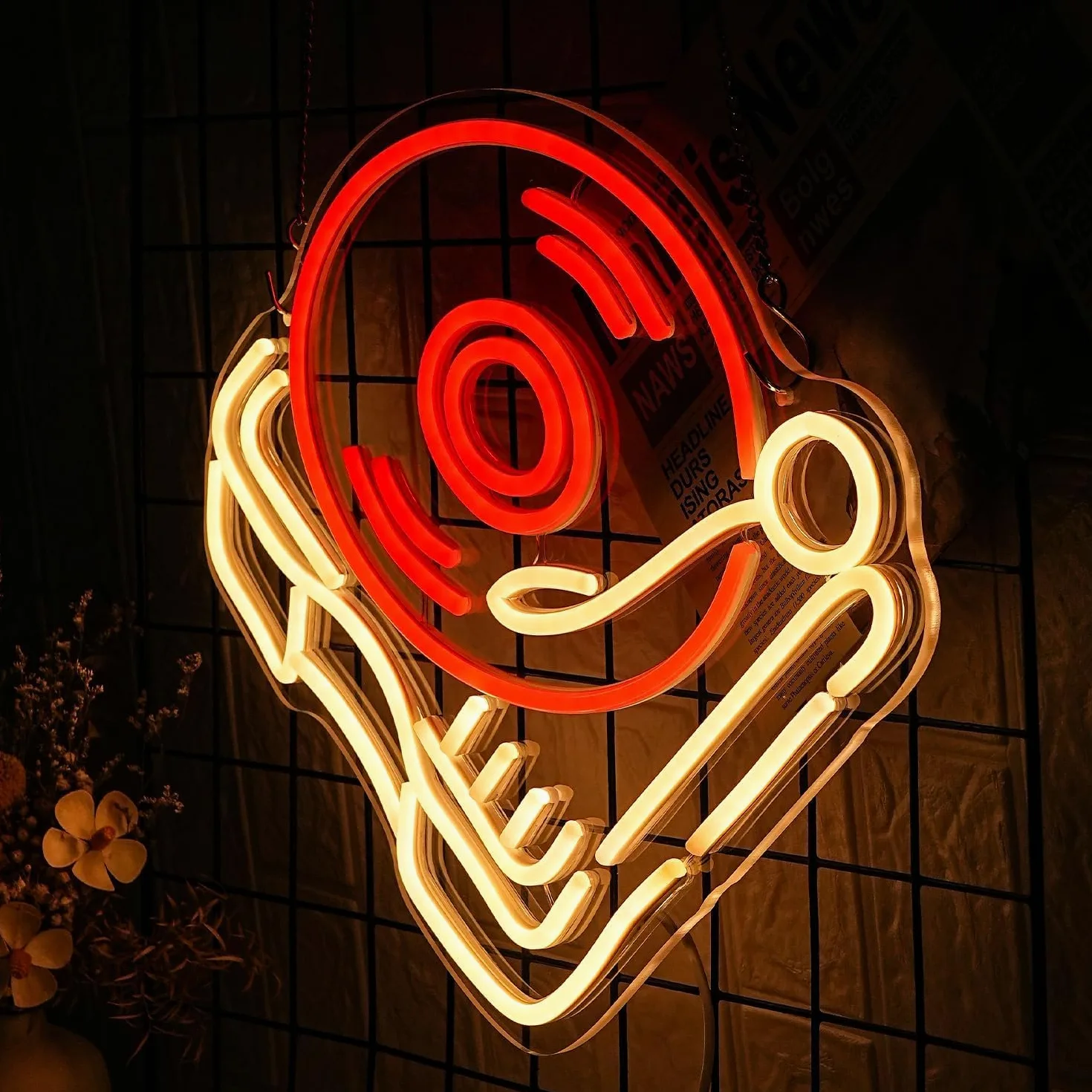 Giradischi Neon Sign Gym Neon Light per la decorazione della parete