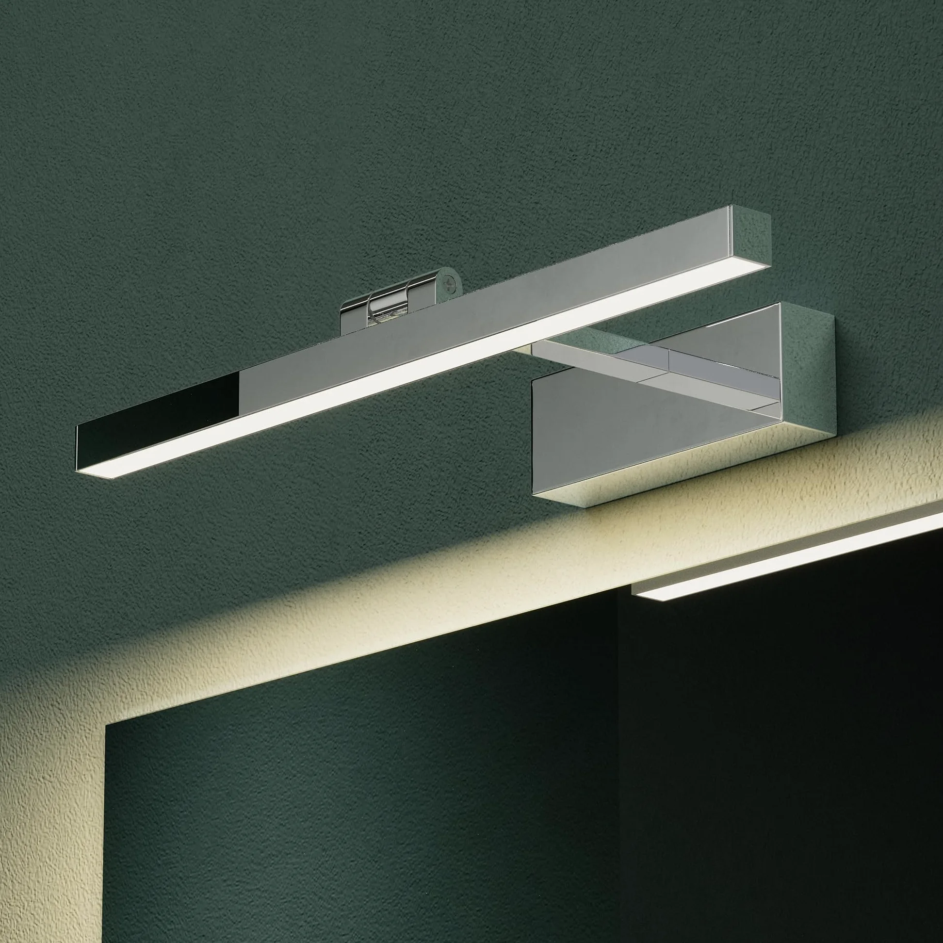 Mai & Mai Lampada da Specchio LED per Bagno, Applique Specchio Luce Bianca Neutra, Luce per Trucco, Illuminazione da Parete, 40cm, 9W, 4000K