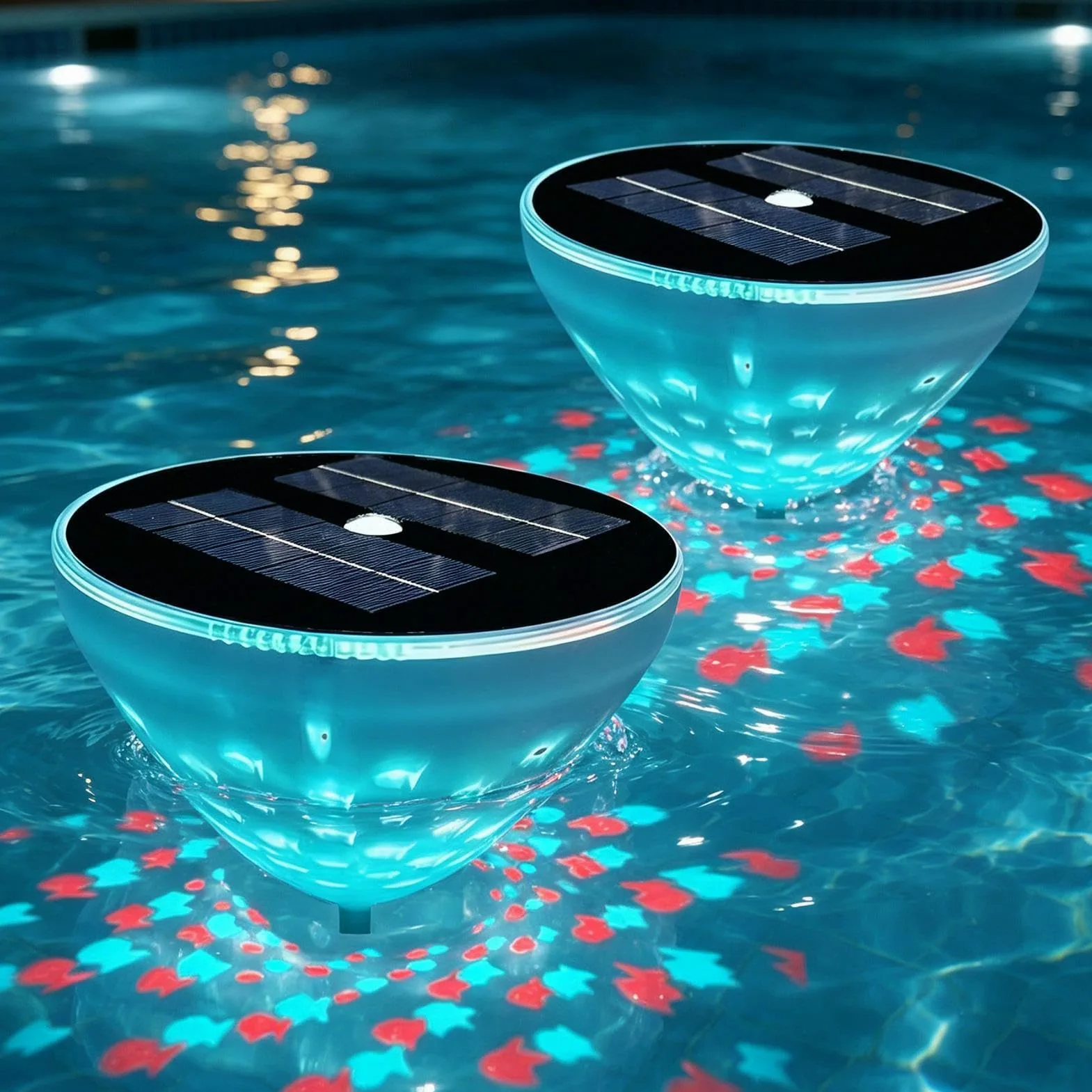 Galleggianti Da Piscina 2 Pezzi Illuminazione Ambientale Multimodale | Feste Con Da Piscina Colorate Per Casa Hotel Bagno Vasca da Bagno Vasca Idromassaggio Piscina Fuori Terra Interrata Festa