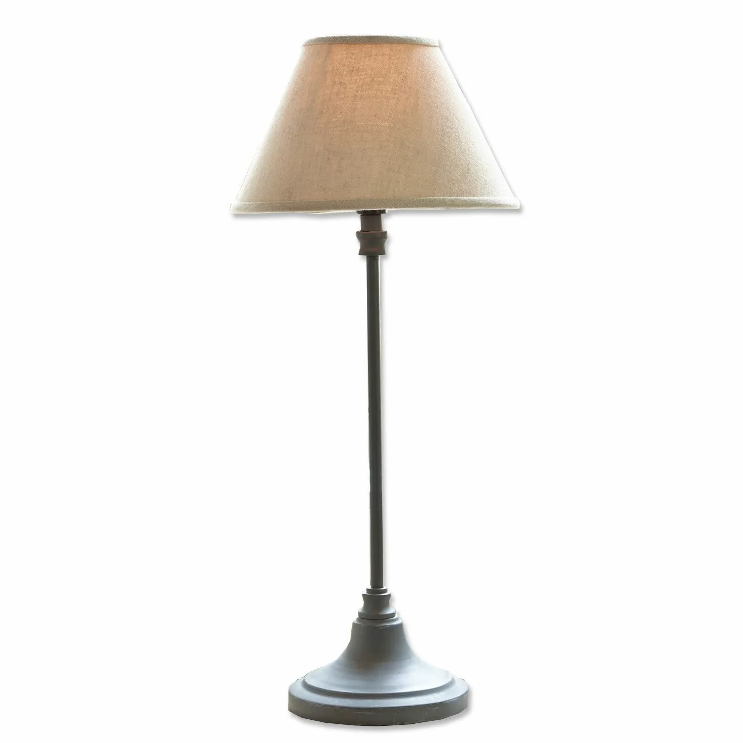 LOBERON Swindon Lampada da tavolo - Design classico - Bella anche in coppia, beige/grigio