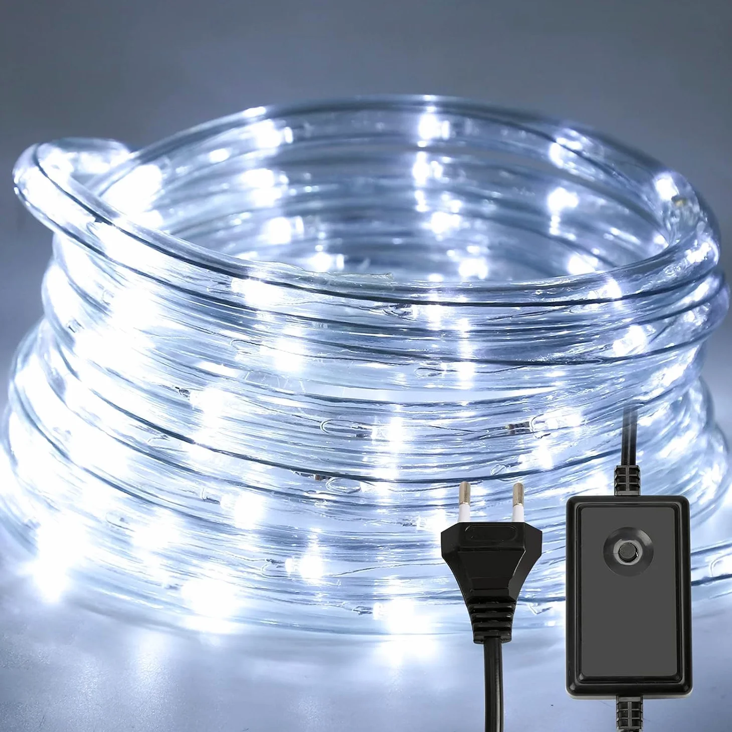 Deals TUBO LUMINOSO LED LUCI DI NATALE IMPERMEABILE ESTERNO (Bianco Freddo, 20 metri)