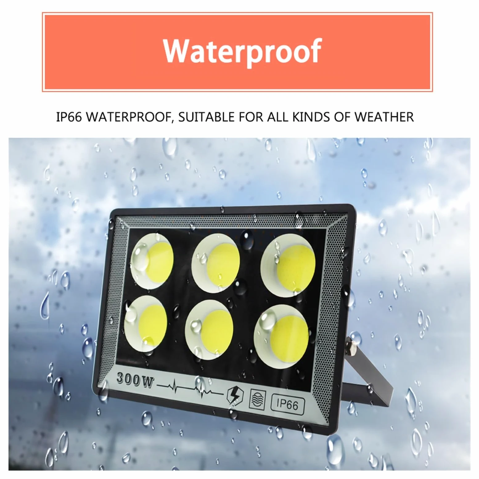 Proiettore a LED per esterni, Proiettore A LED 500W 400W 100W 50W Proiettore Da Giardino For Esterni Impermeabile IP66 Ad Alta Luminosità Faretto Da Parete Faretto Da Parete per porte da garage da gia