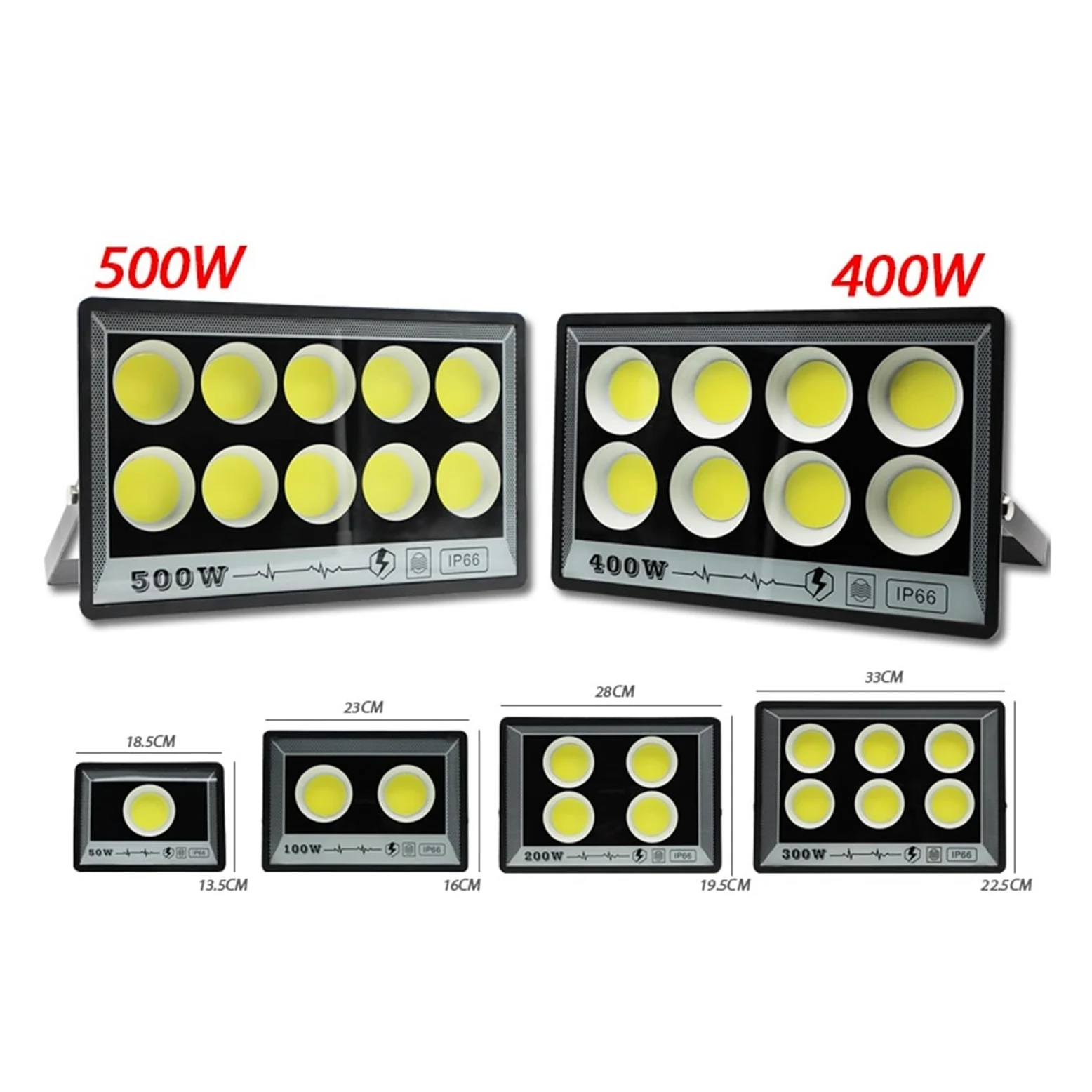 Proiettore a LED per esterni, Proiettore A LED 500W 400W 100W 50W Proiettore Da Giardino For Esterni Impermeabile IP66 Ad Alta Luminosità Faretto Da Parete Faretto Da Parete per porte da garage da gia