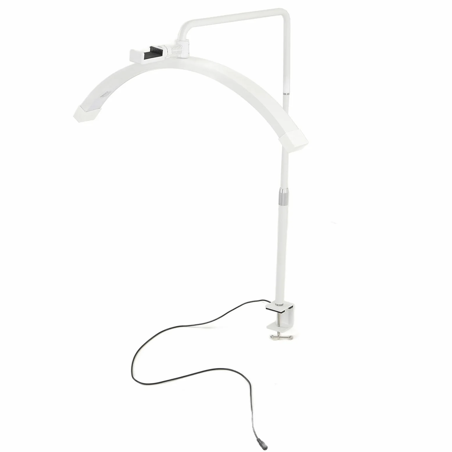 Luci a Mezzaluna, Lampada a Mezzaluna da 1700lm, Altezza Regolabile, 5600K, 35W, per la Cura della Pelle (Spina europea)