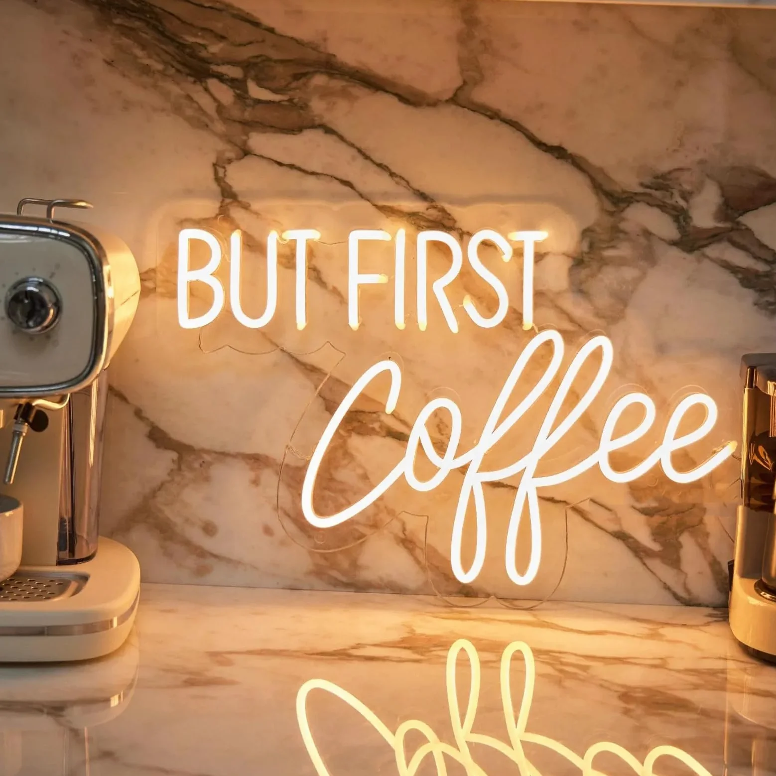MA PRIMO Caffè Insegna Led Coffee Sign Dimmerabile per Business Bar - Neon Decorazione Della Parete Alimentato USB Luminoso