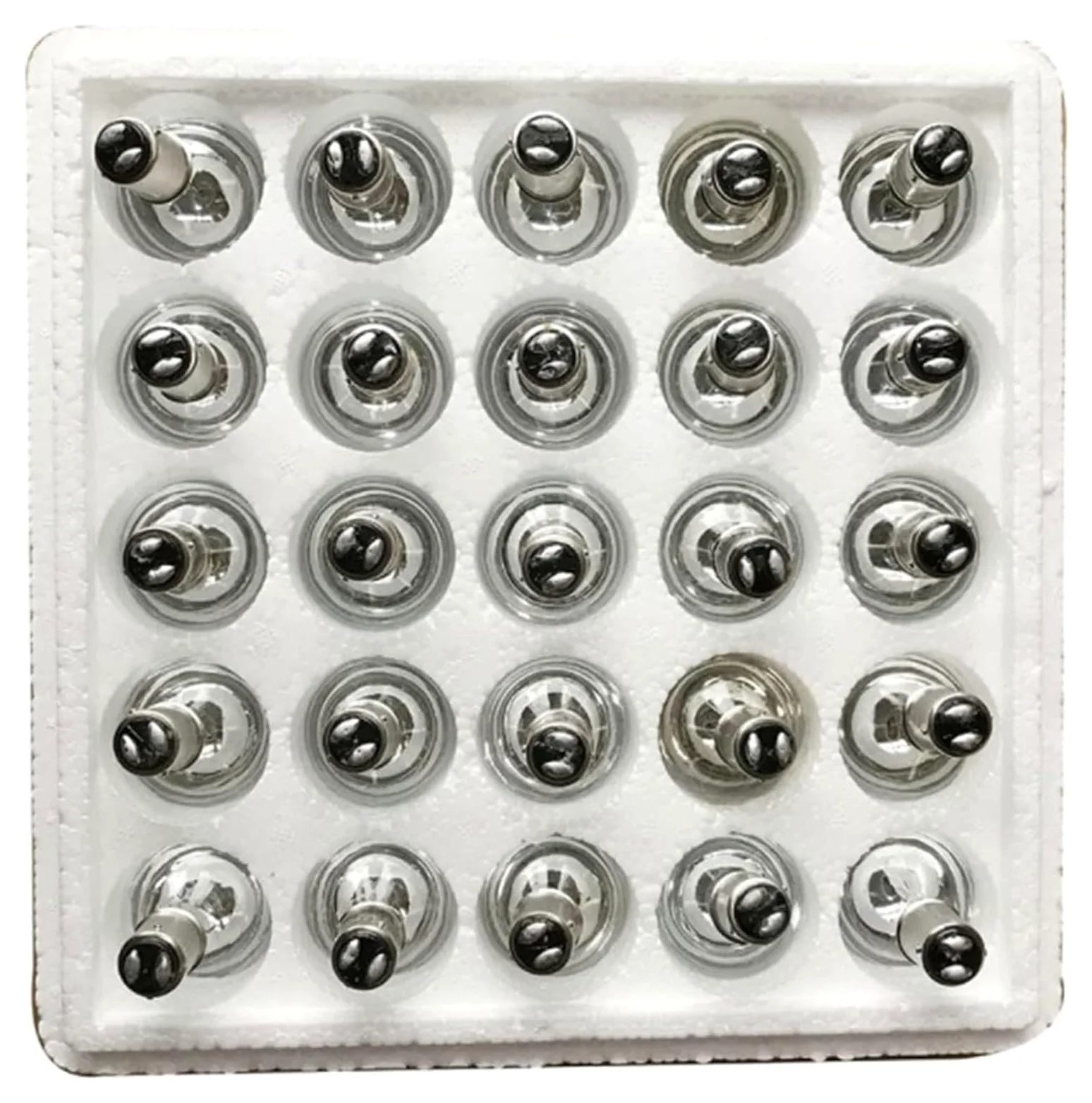 10 Pezzi 24 V 25 W 50 W Doppio Contatto BA15d Lampada Adatta for lampade chirurgiche 24 V 25 W H016164 Mezza Ciotola Argentata Lampadina Senza Ombre(24V 25W)