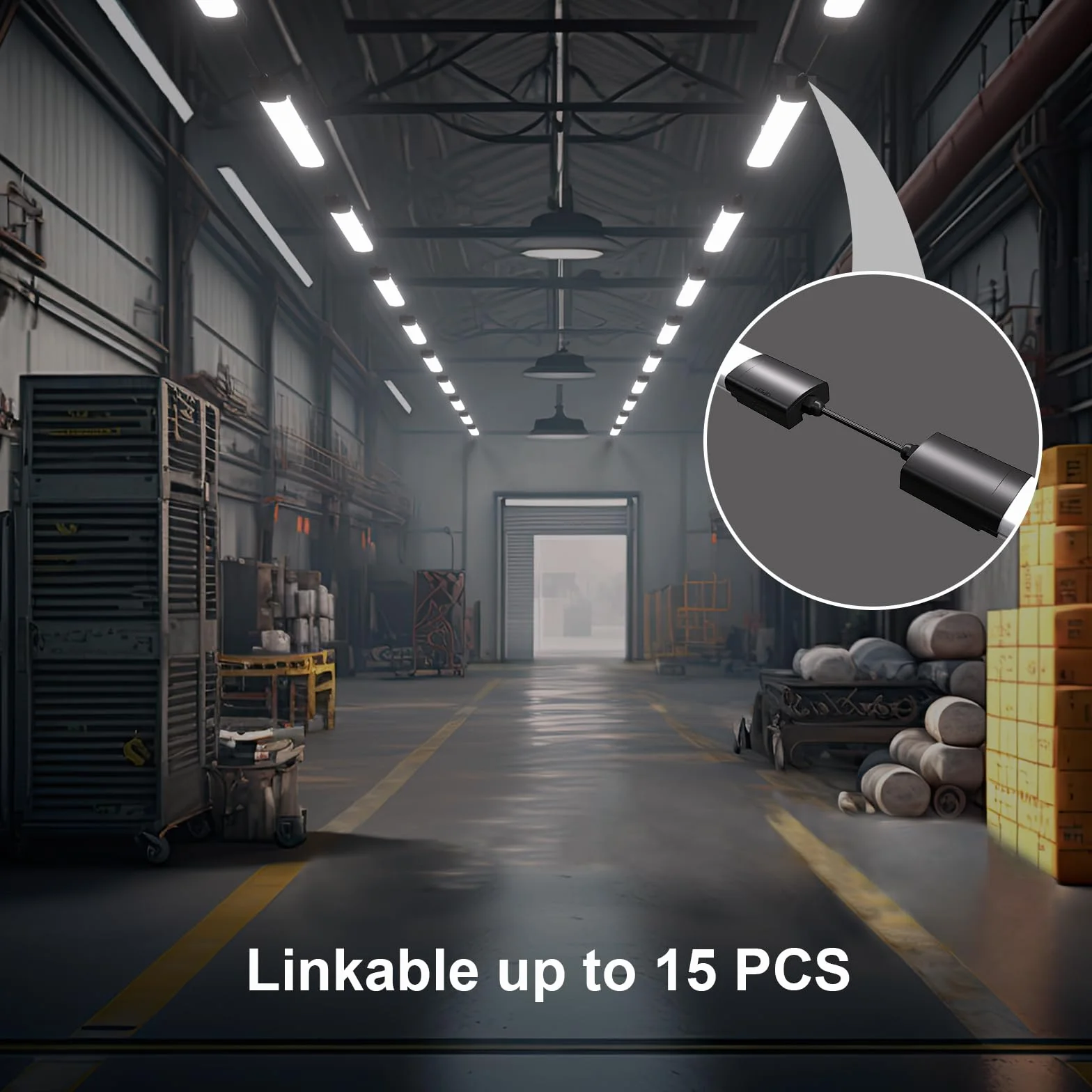 Modlicht Plafoniera LED Lineare da Soffitto 120CM 36W, Lampada Rettangolare 3960 Lumen Impermeabile IP65 per Parete, Garage, Negozio, Ufficio - Tubo LED - Luce 5000K Bianco Freddo, Nero