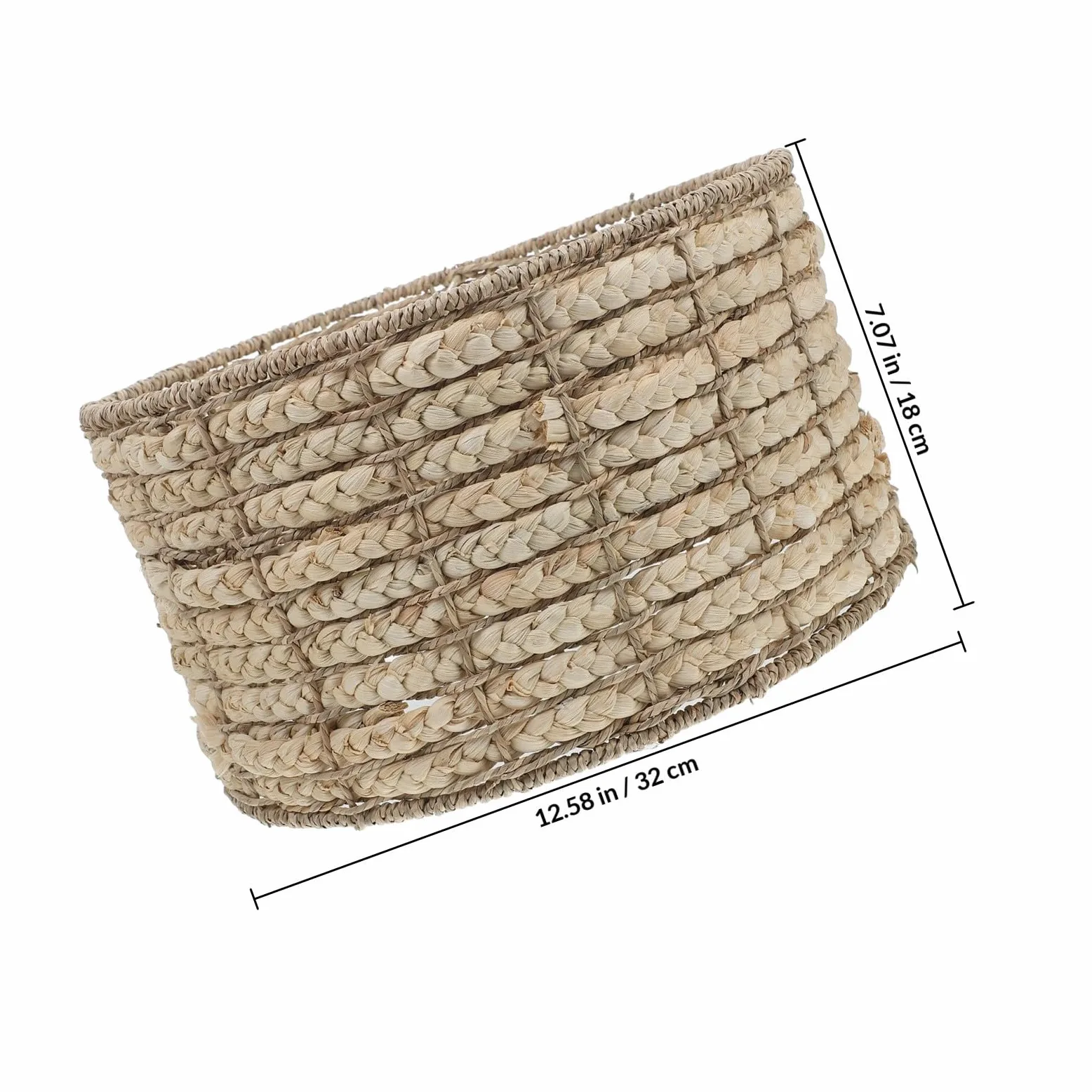 Paralume in Alga Marina e Ferro, Beige, Luce Soffusa, Stile Rustico Naturale, per Casa e Soggiorno, per Lampada a Sospensione e Decorazione Sala da Pranzo