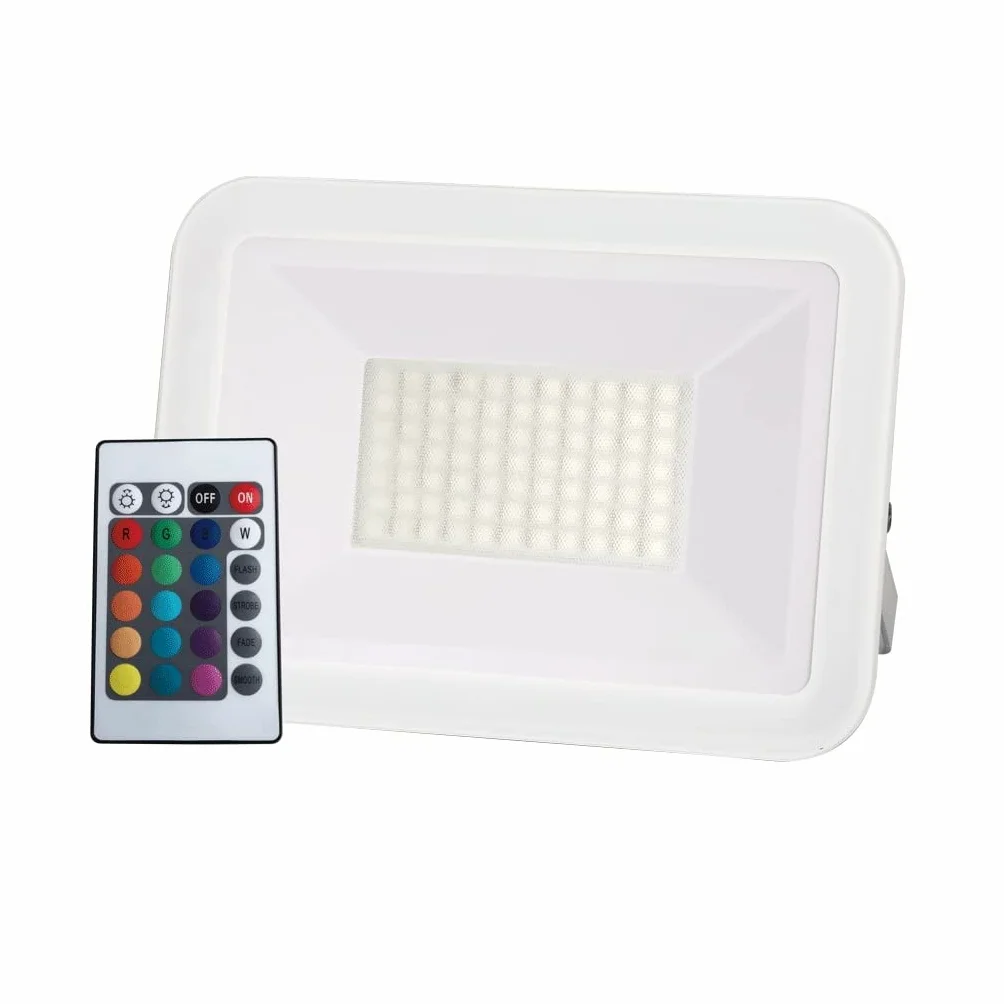 LAMPO PROIETTORE FLAT 50W RGB 230V TEL.IN FAFLAT50WRGB