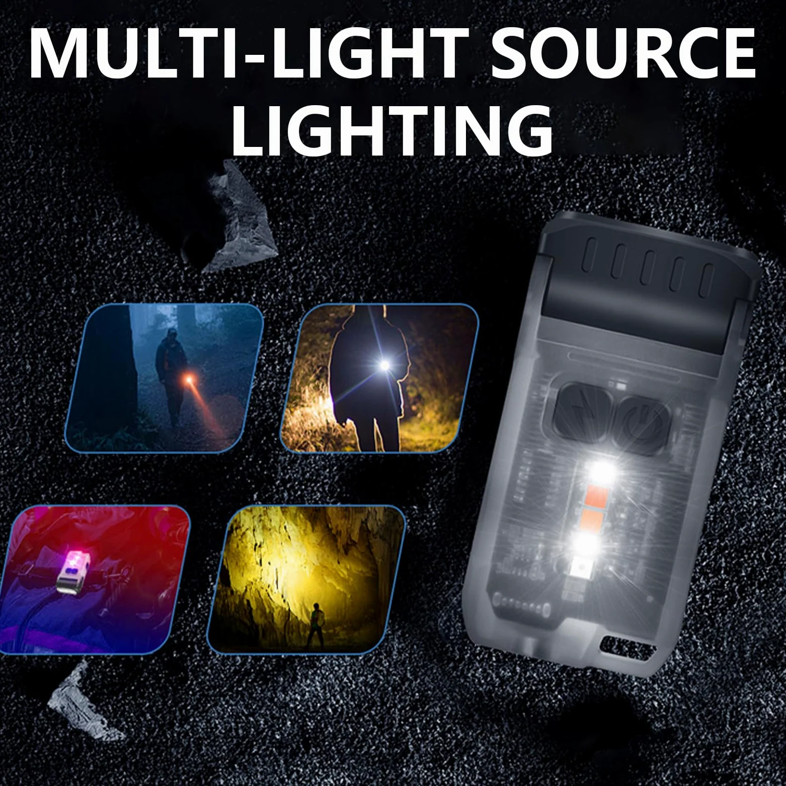 Torcia a LED Torcia Piccola Clip Cappello Torcia Torcia Campeggio Tasca Torcia Impermeabile Torcia Outdoor Torcia