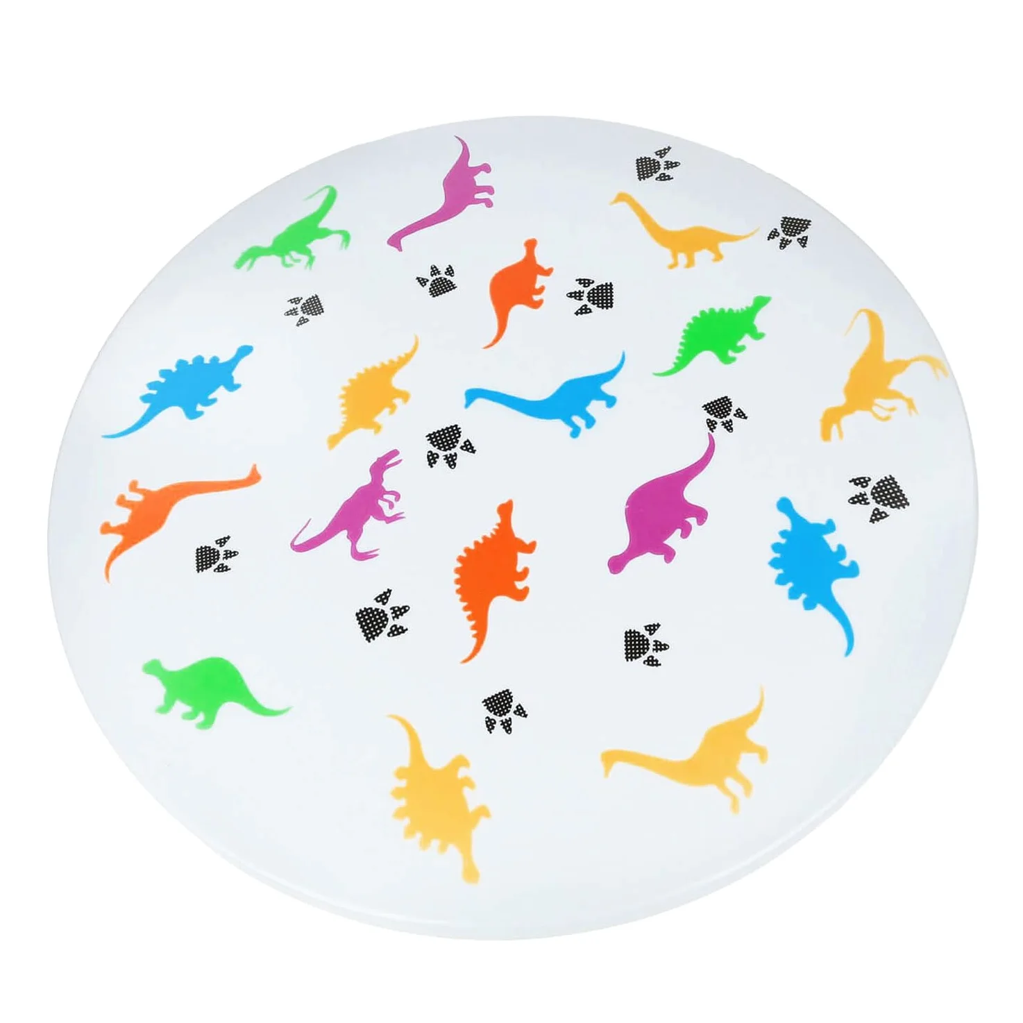 Plafoniera LED camera dei bambini IP44 Bianco Colorato Ø 33,5 cm 4000 K 1300 lm bianco neutro Dinosauro camera dei bambini lampada soffitto