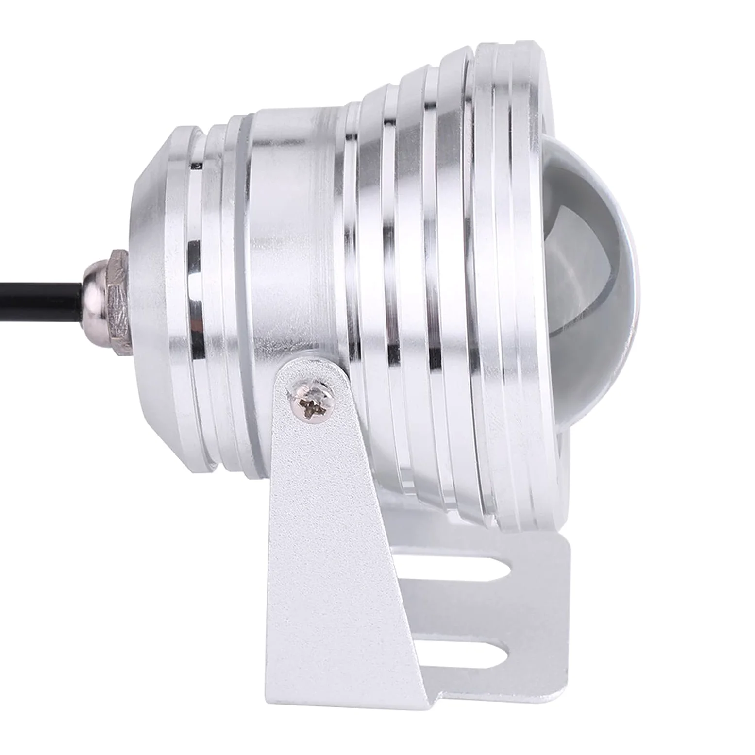 Ausla Luce Subacquea RGB 10W 12V IP65 Argento | RGB, impermeabile IP65, per piscine, yacht, stagni, fontane, guscio argento