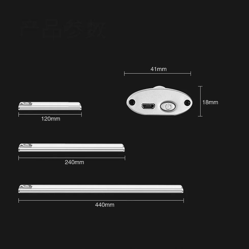 Lampade a Specchio da Bagno Lampade a Specchio Led Fari Ricaricabili a Induzione Trucco Specchio Bagno Wireless Punzonatura Senza Fili per il Bagno Staccabile Luci Della Parete Leggera/Warm Lig