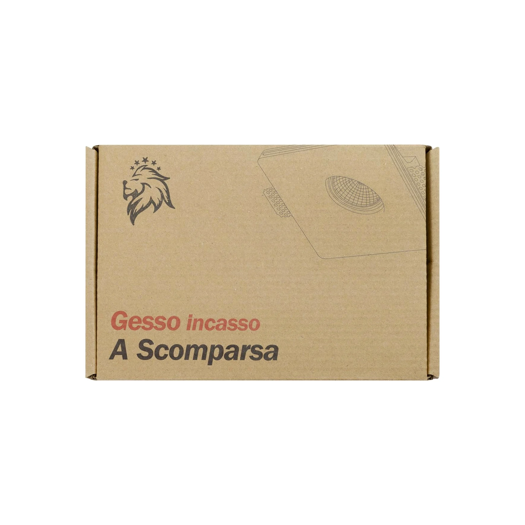 KingLed - Portafaretto in Gesso Ceramico da Incasso Conico per Controssoffitti per Faretti Led GU10 e MR16 - Dimensione 120x120x45mm Cod. 1426 (10x Gessi Conico)