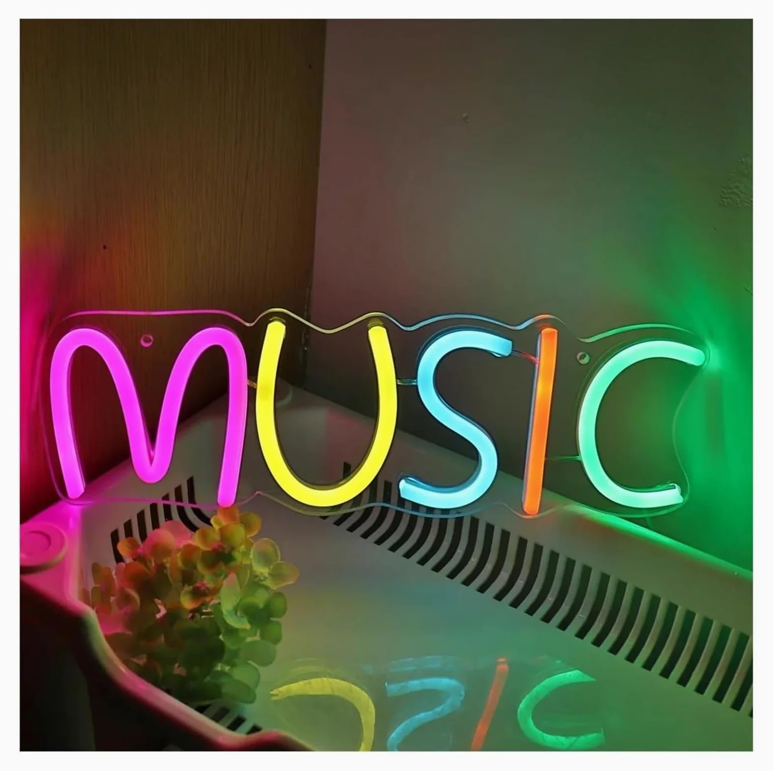 insegna Luminosa al Neon Insegna al Neon Musica Colorata, per Feste, Pub, Club, Negozi, Decorazioni per Compleanni
