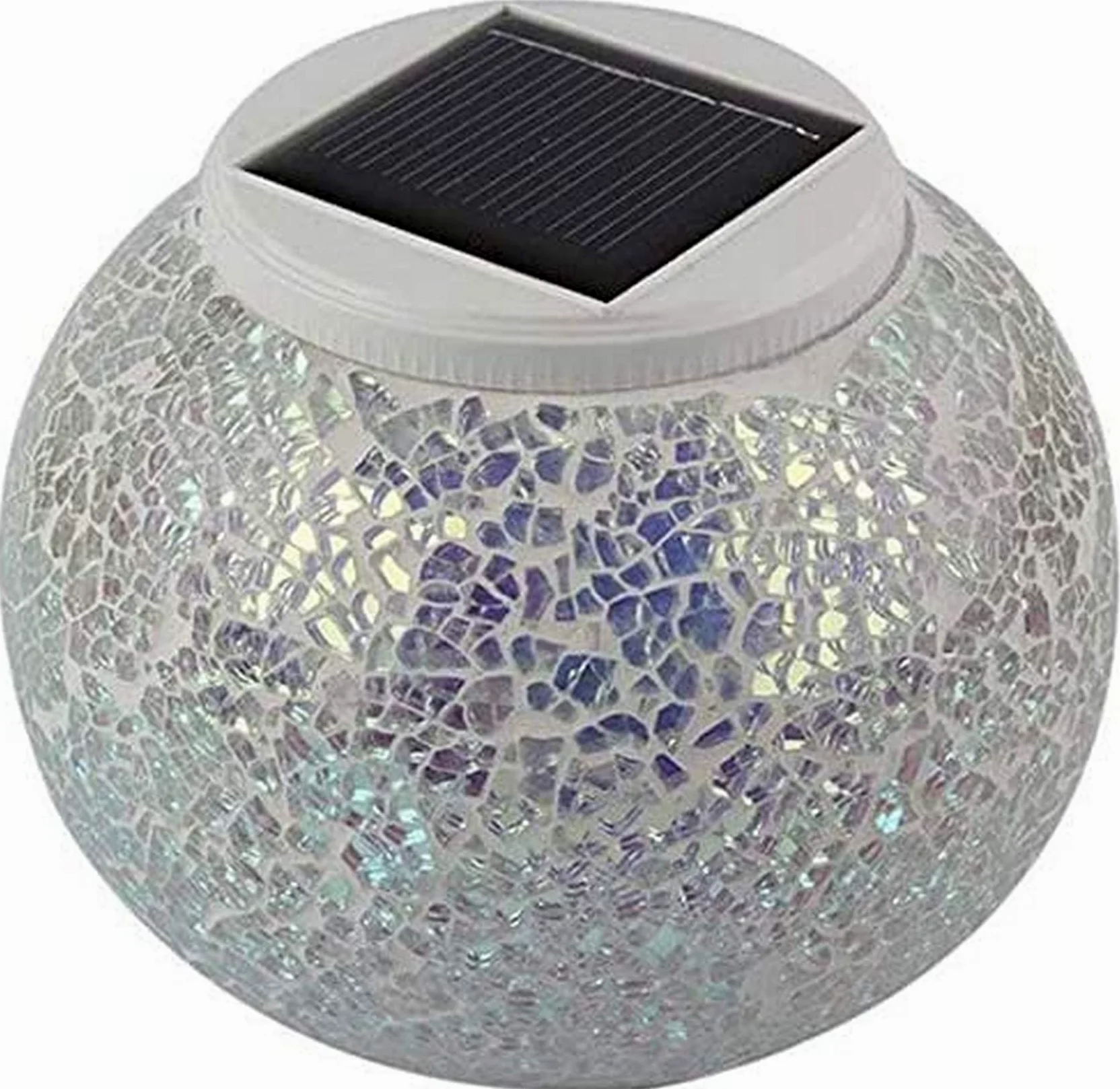 Luce Solare a LED da Giardino con Sfera di Vetro Solare Che Cambia Colore, Adatta per Esterni Needed