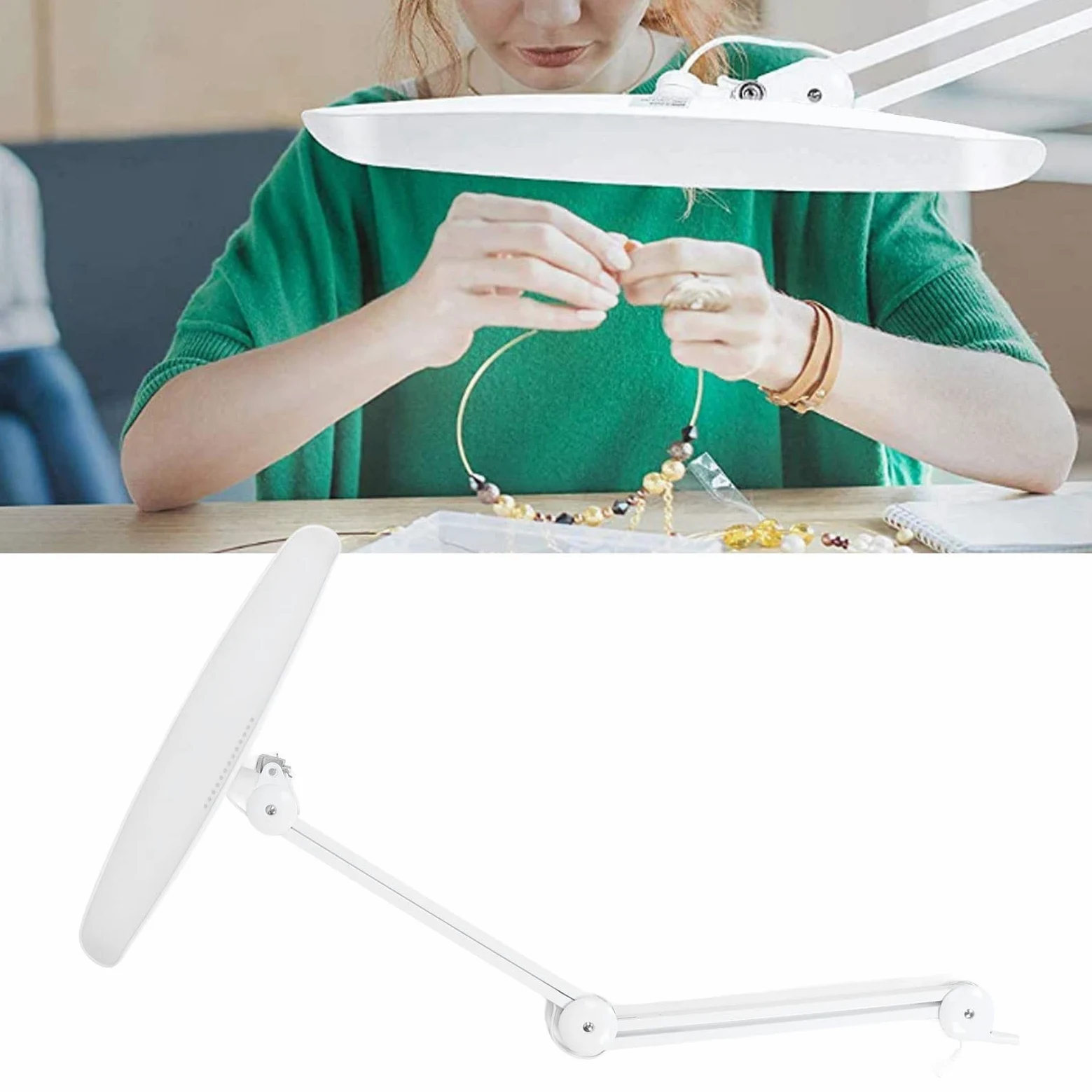 Lampada da Lettura a LED con Clip, Illuminazione novità Luci da Libro 4 Livelli di luminosità Luce da Libro Ricaricabile per la Lettura a Letto, per Lettori, Bambini e Viaggi