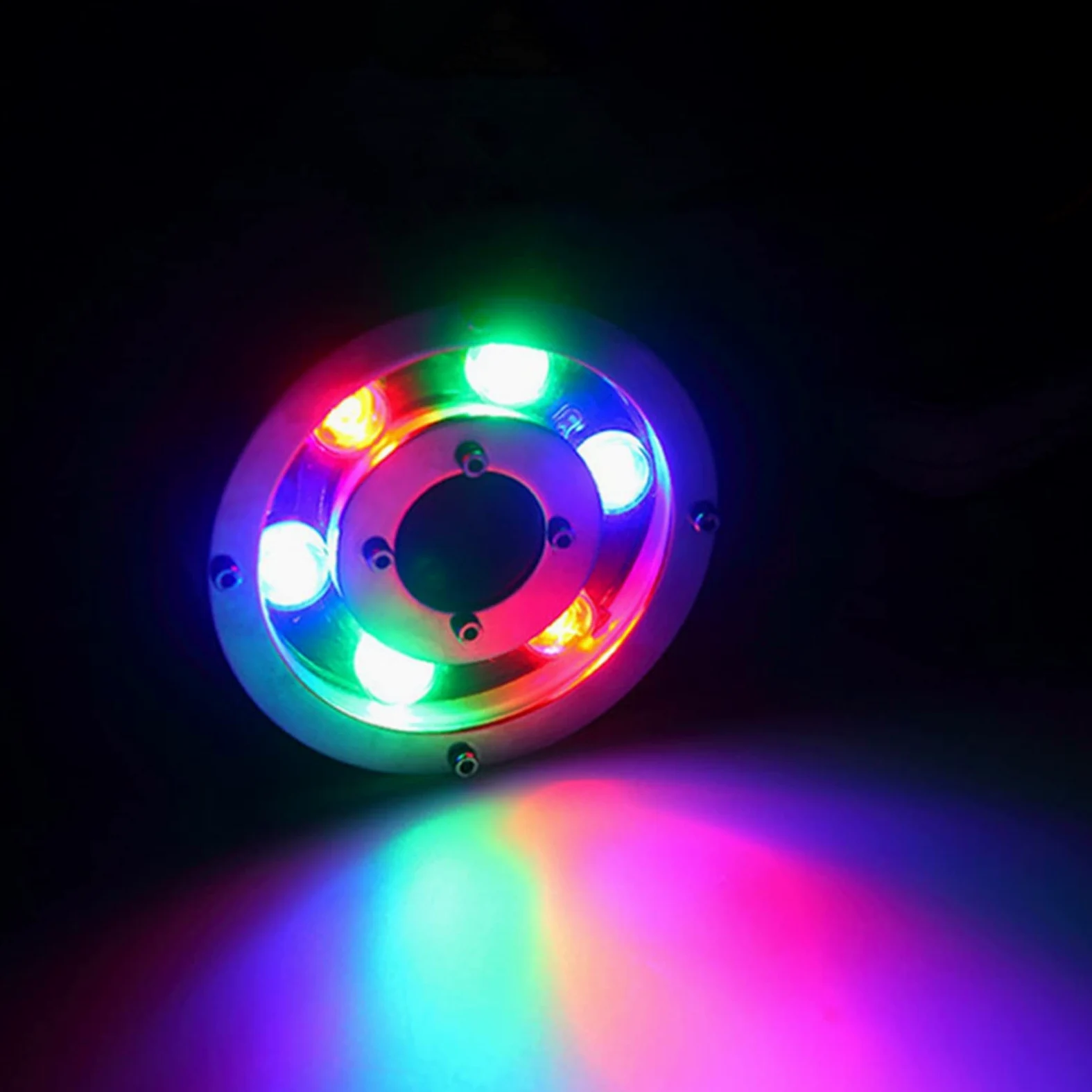 RGB Luce della Fontana con Telecomando - Sommergibili Luci Piscina IP68 Impermeabile LED Luci Piscina per Acquari Nozze Halloween Parco Luci Decorative, AC 12/24V