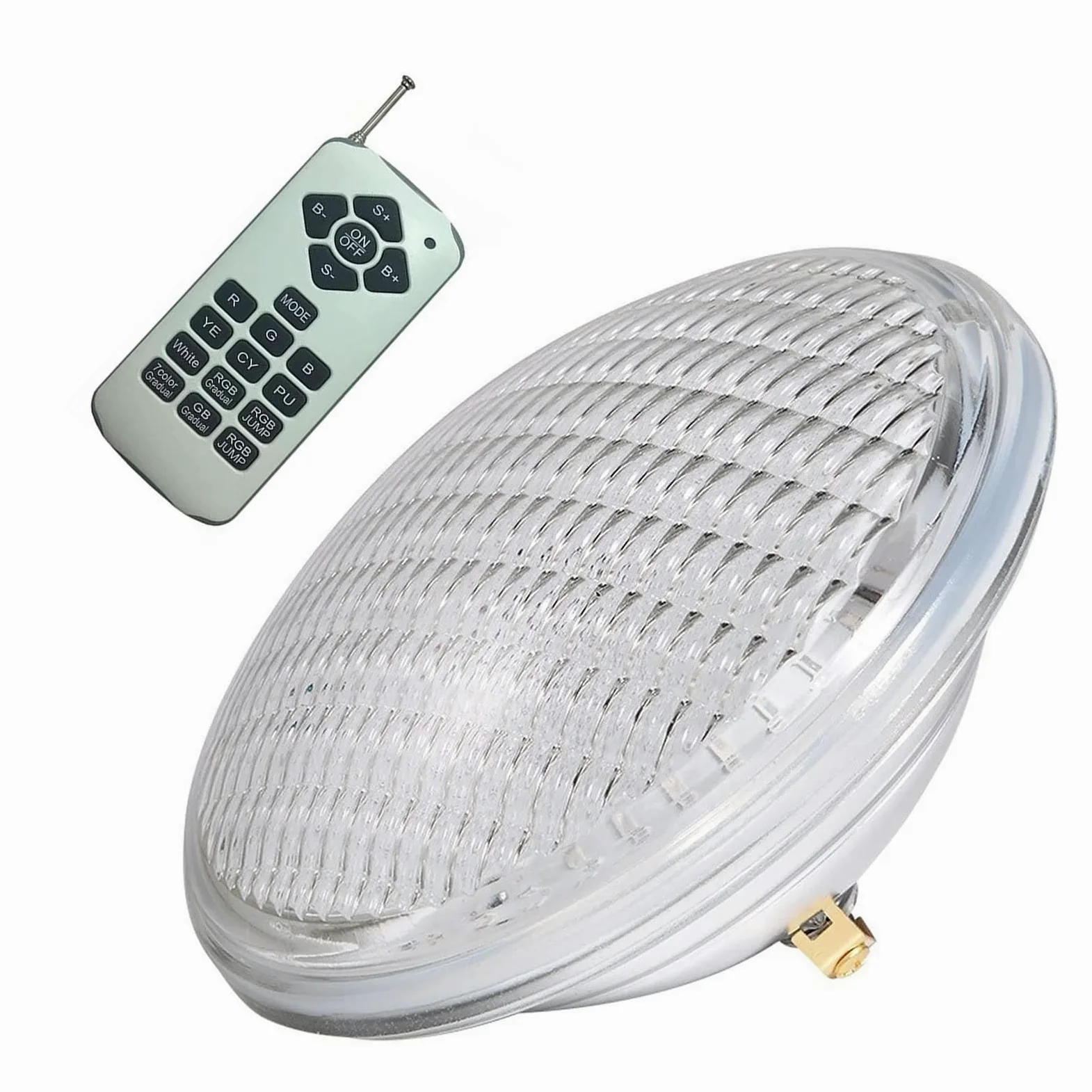 Con Telecomando Faretti Piscina - Faretto Subacquei, Lampada Da Incasso Per Paesaggio Subacqueo A LED Da 12 V, Lampadina Per Piscina RGBW PAR 56 Impermeabile IP68, Per Piscina, Acquario ( Size : 12W )