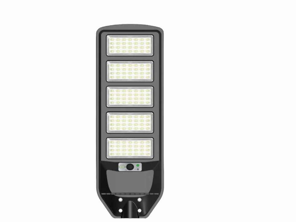 UNIVERSO J02-270W-F LAMPIONE STRADALE LED 270W EQUIVALENTI CON PANNELLO SOLARE FOTOVOLTAICO E SENSORE DI MOVIMENTO IP65 2700 LUMEN