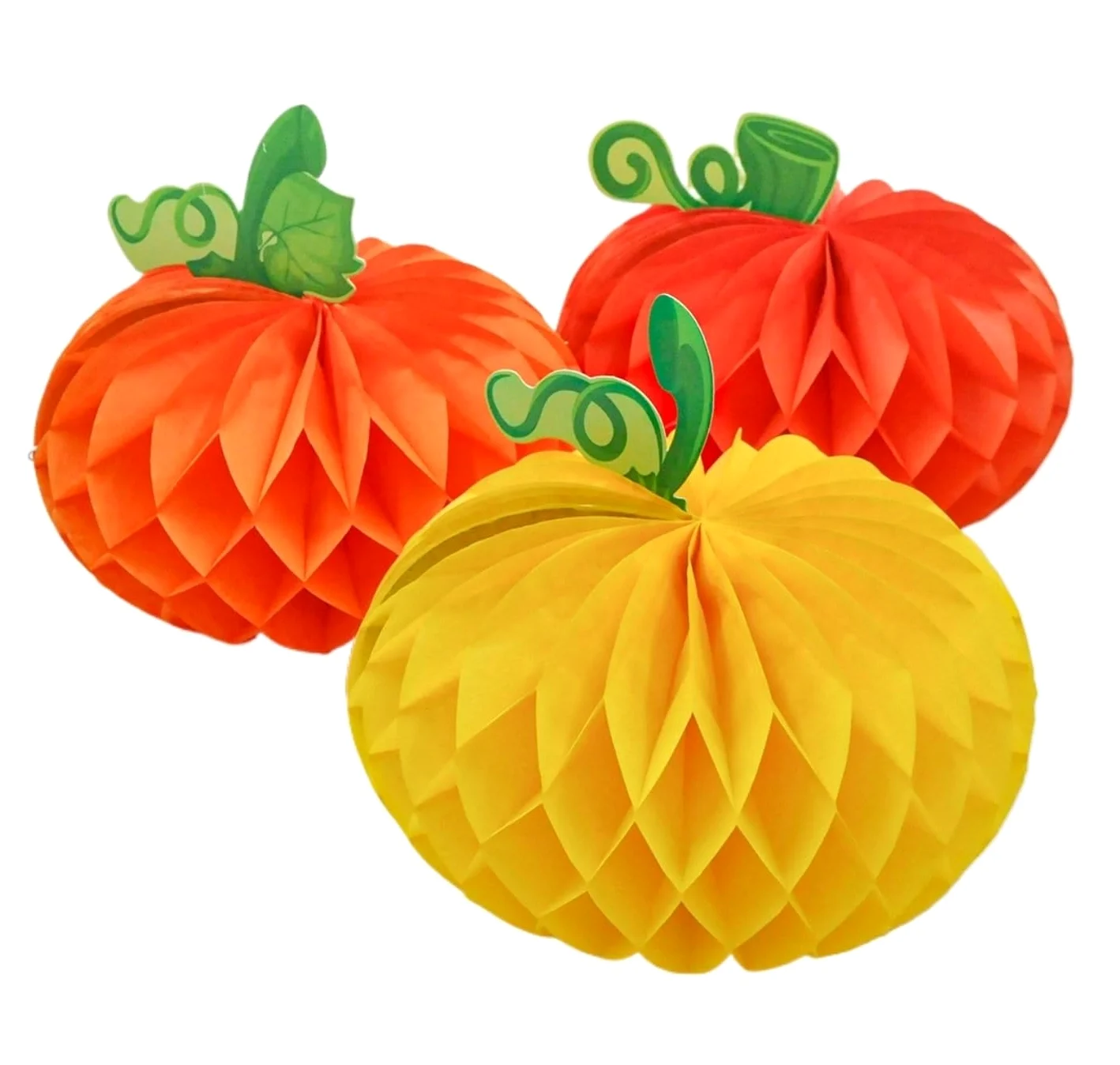 Lanterna, Set di 3 lanterne carta a forma zucca