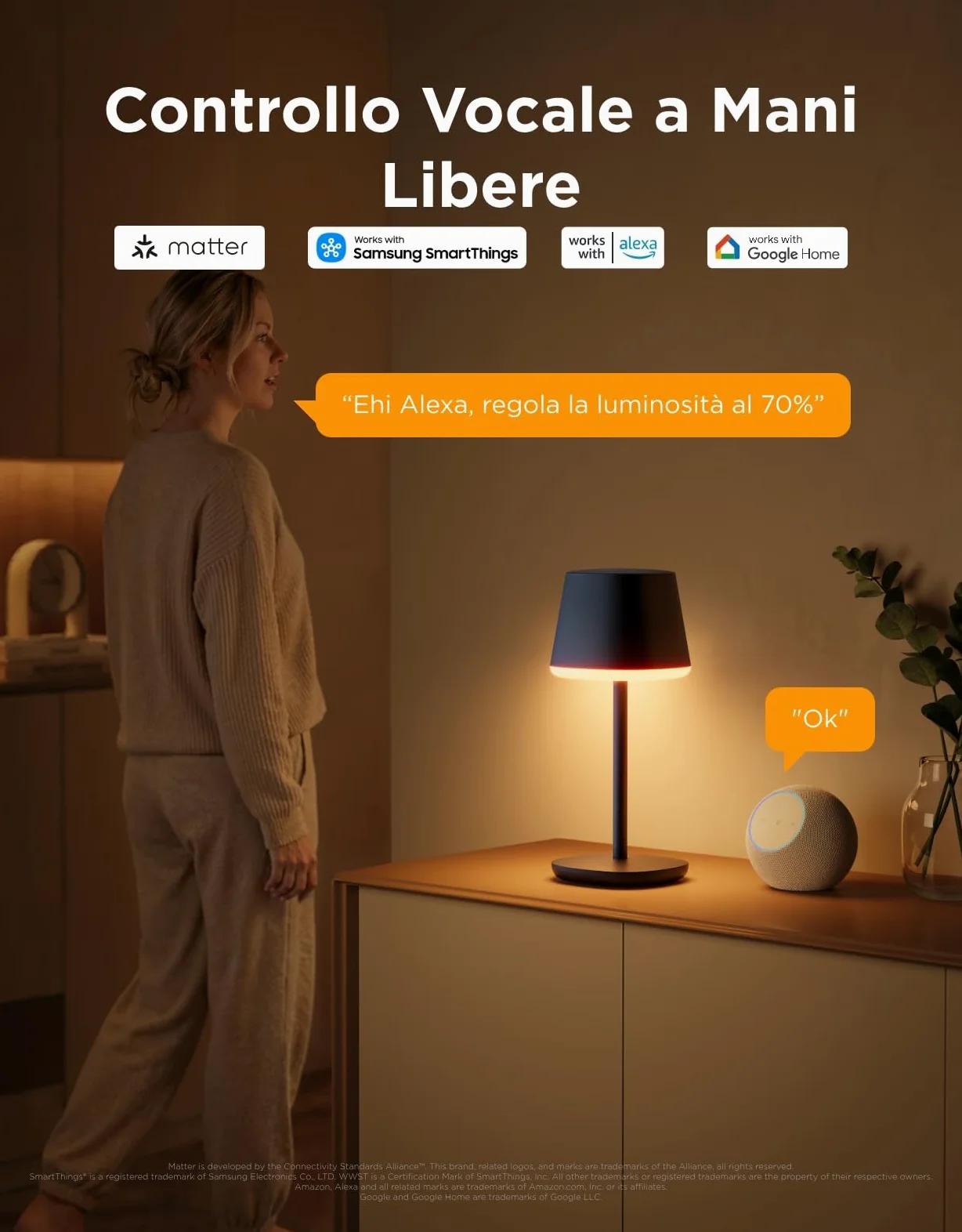 Govee Lampada da Tavolo senza Fili, RGBICWW Lampada da Comodino LED Compatibile con Mattel Alexa, Dimmerabile 500lm e Ricaricabile 4800mAh, 72 Scene, 2700-6500K per Soggiorno Camera da Letto Scrivania